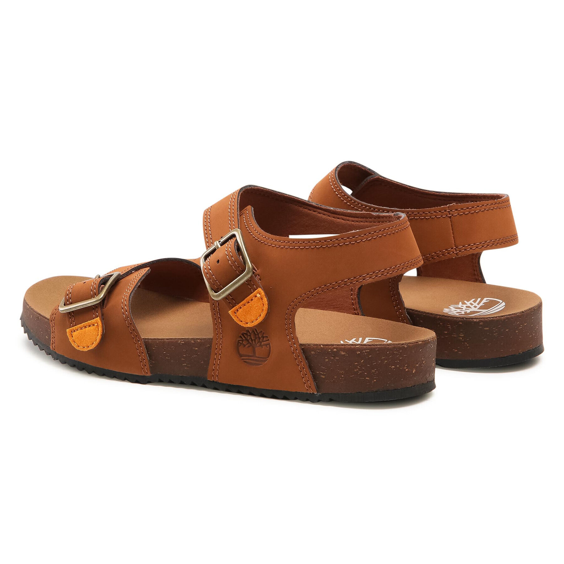 Timberland Сандали Castle Island 2 Strap TB0A4339F131 Кафяв - Pepit.bg