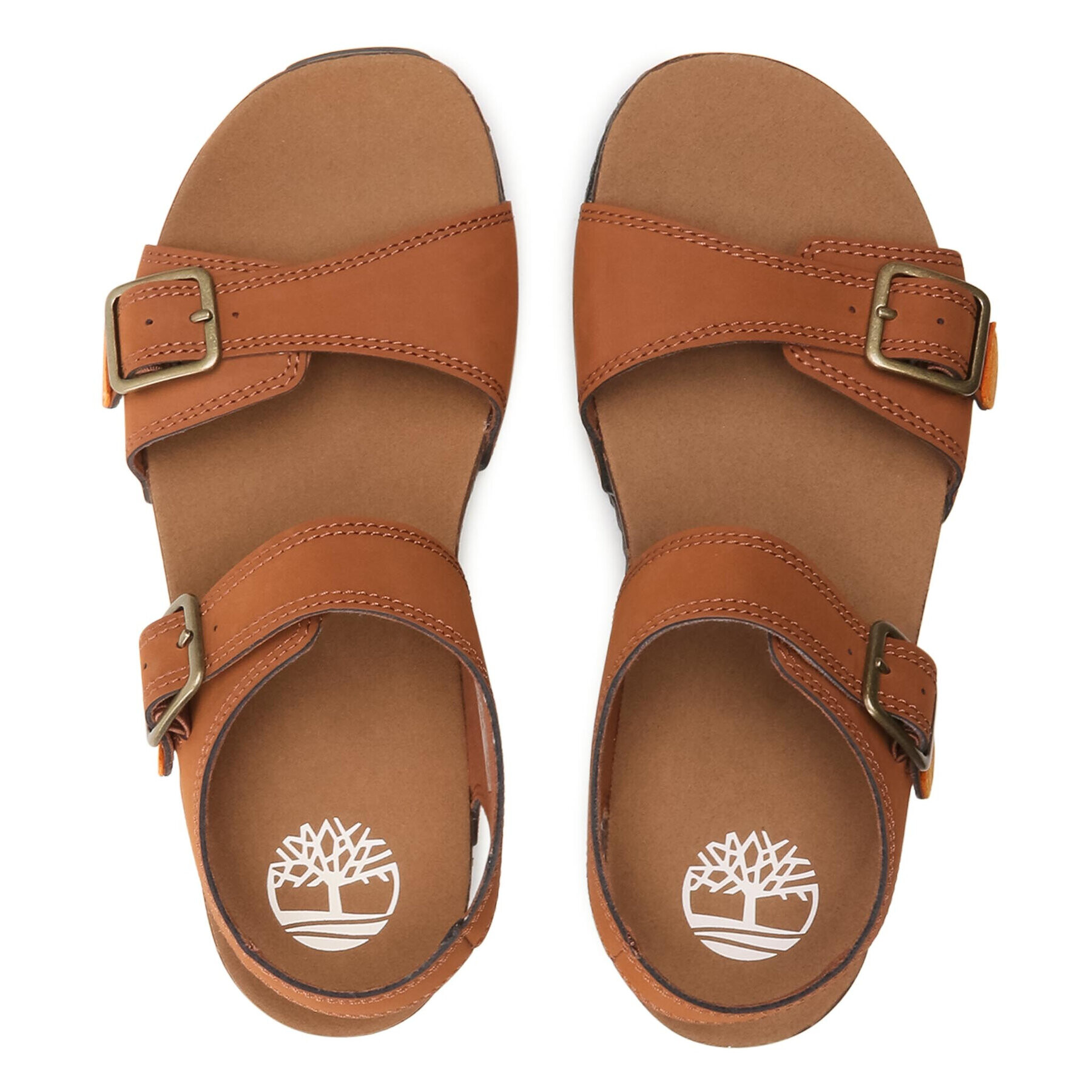 Timberland Сандали Castle Island 2 Strap TB0A4339F131 Кафяв - Pepit.bg