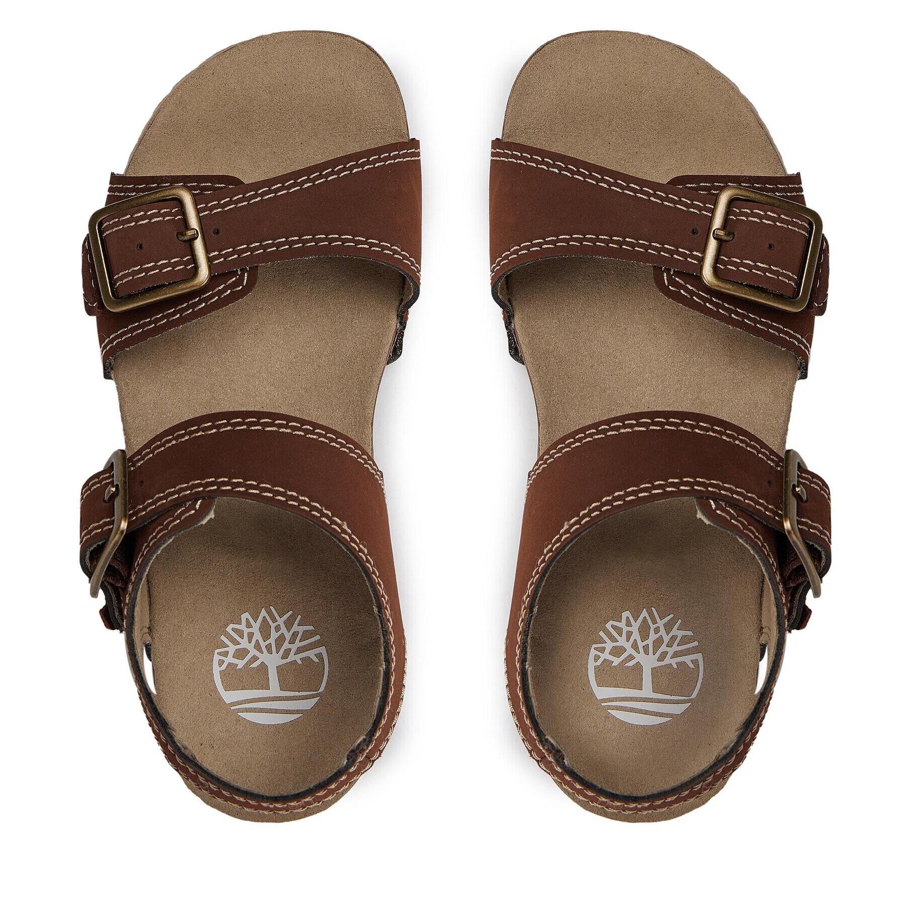 Timberland Сандали Castle Island 2 Strap TB0A5SZT9311 Кафяв - Pepit.bg