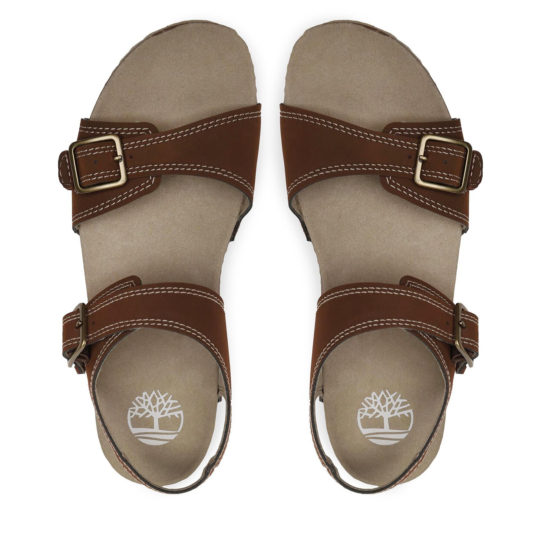 Timberland Сандали Castle Island 2 Strap TB0A5WGH9311 Кафяв - Pepit.bg