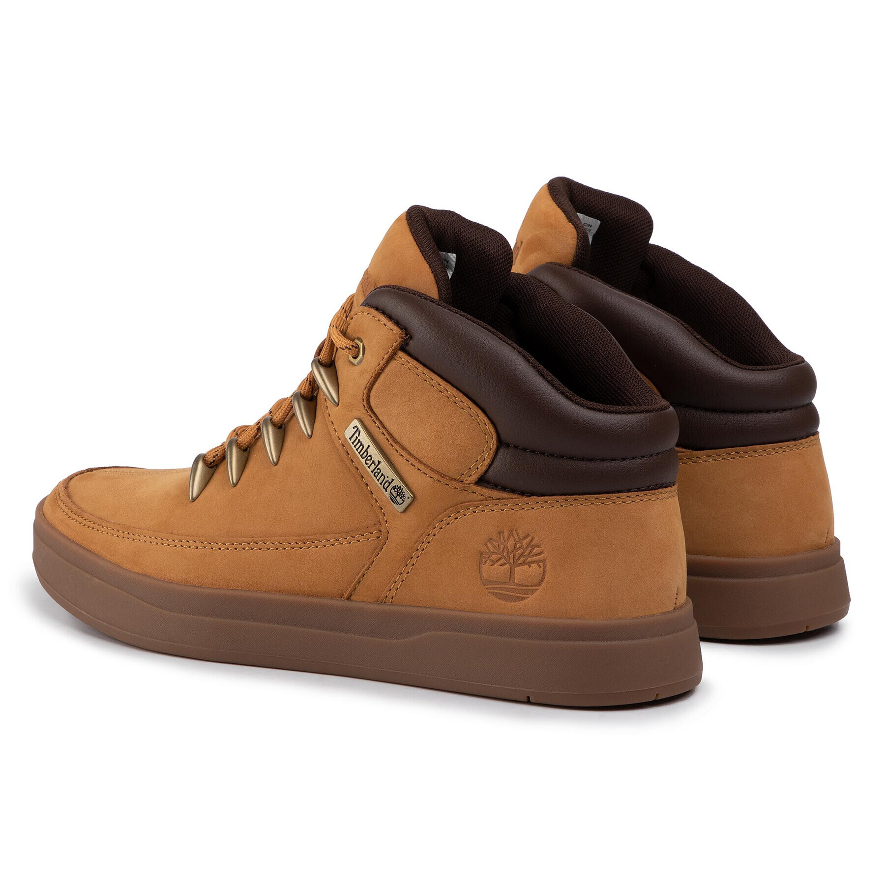 Timberland Сникърси Davis Square Mid Hiker TB0A1UZV7541 Кафяв - Pepit.bg