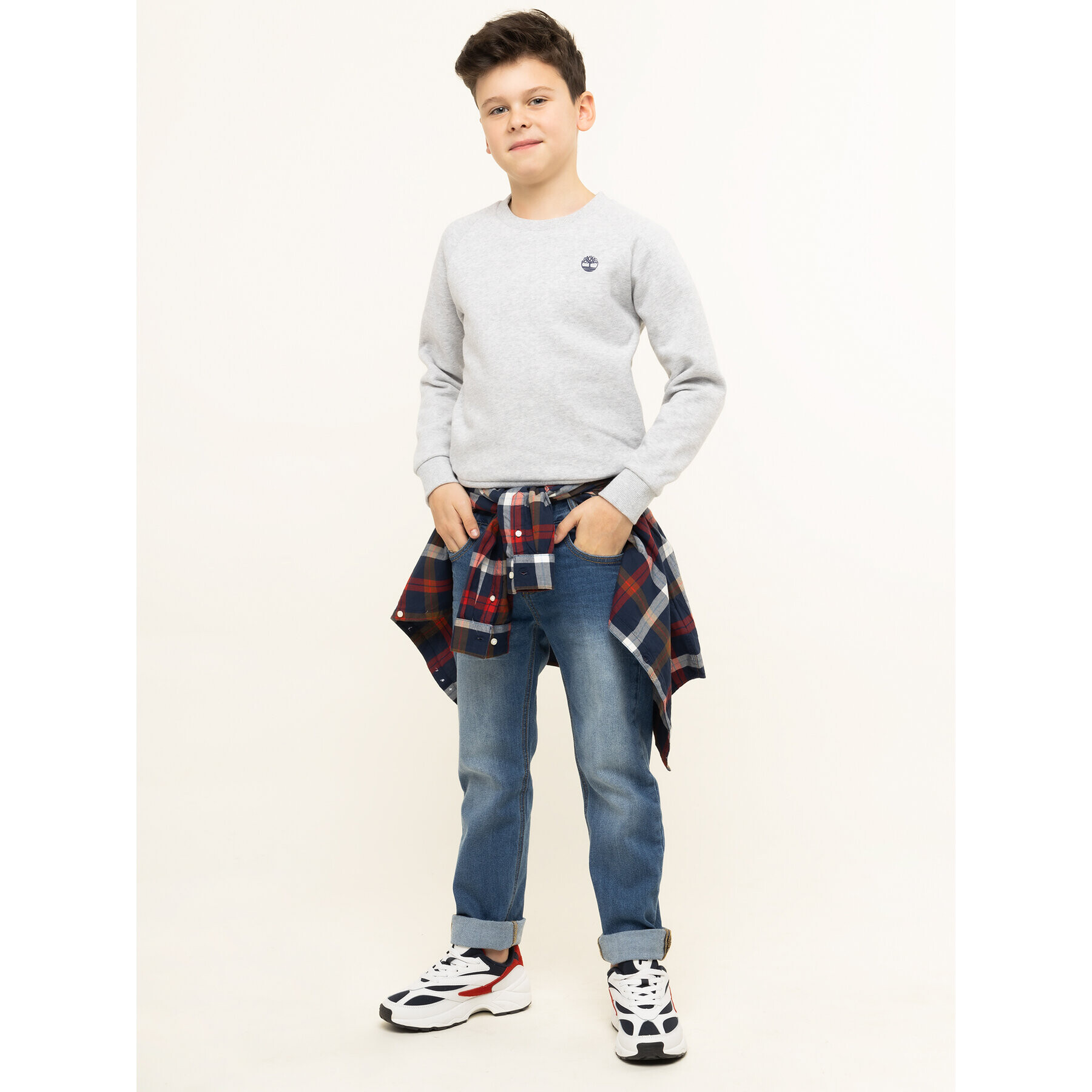Timberland Суитшърт T25Z04 S Сив Regular Fit - Pepit.bg