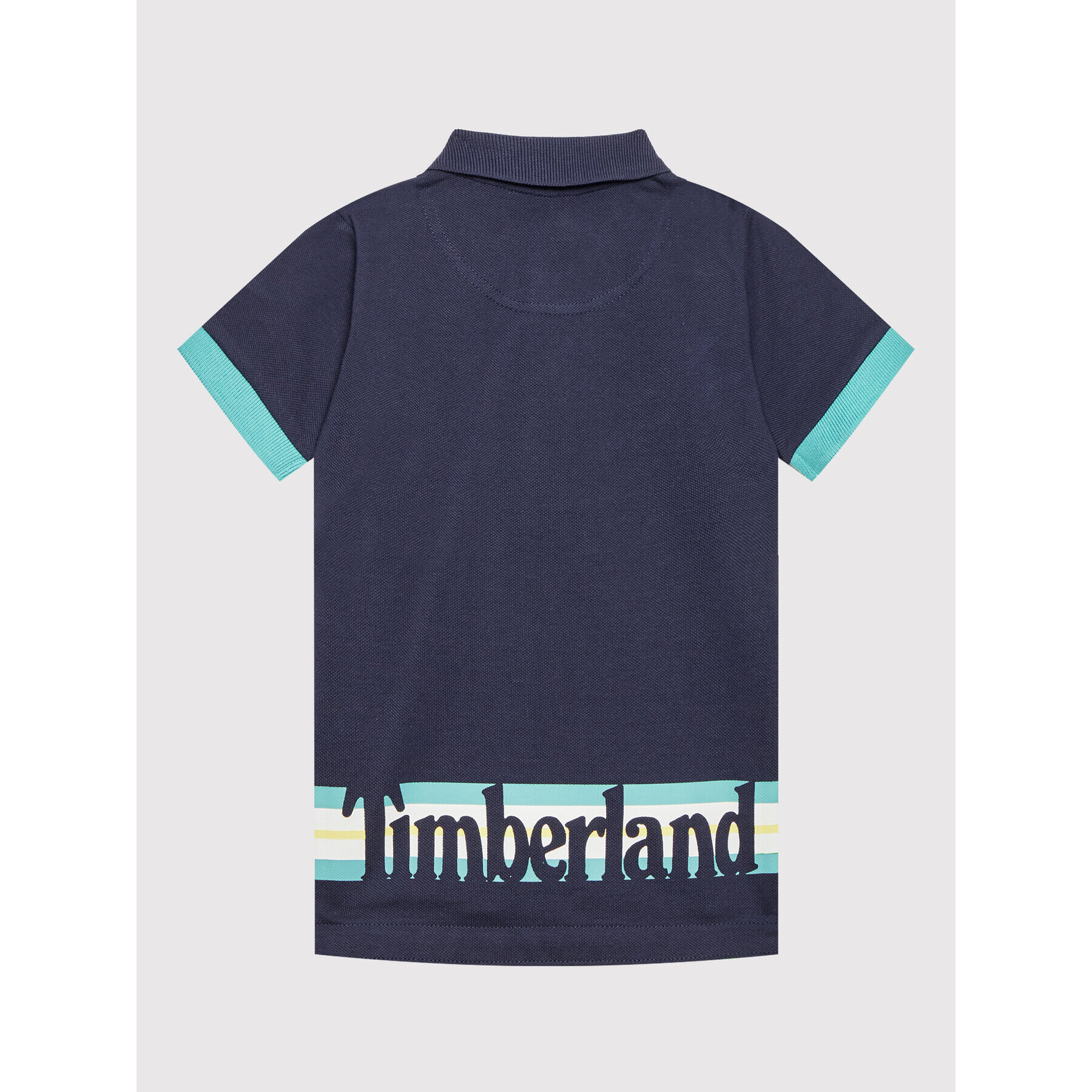 Timberland Тениска с яка и копчета T25T03 M Тъмносин Regular Fit - Pepit.bg