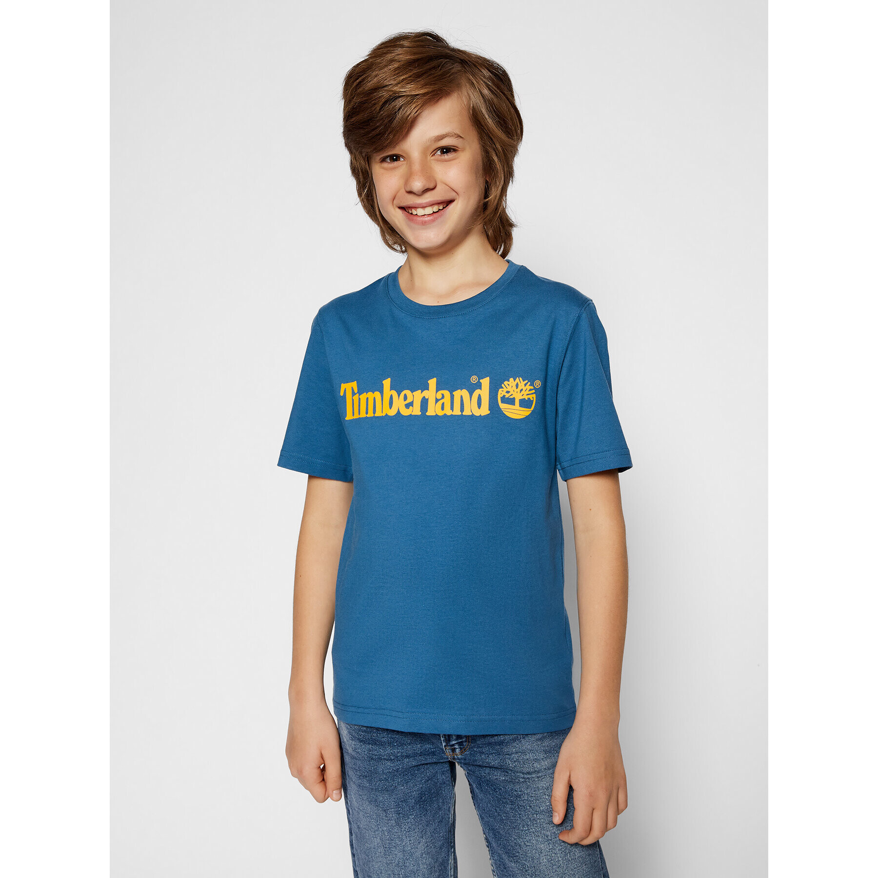 Timberland Тишърт T25S28 S Тъмносин Regular Fit - Pepit.bg