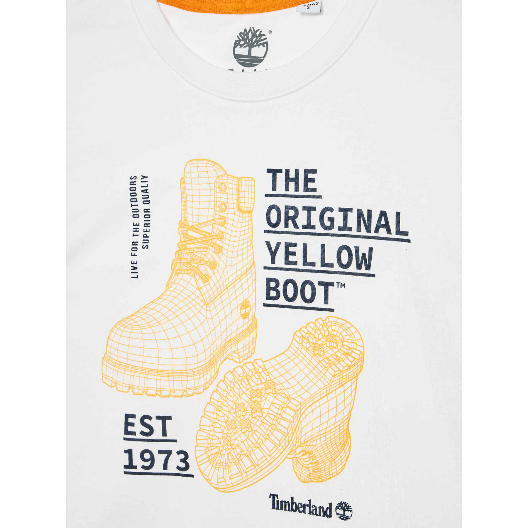 Timberland Тишърт T25S86 D Бял Regular Fit - Pepit.bg