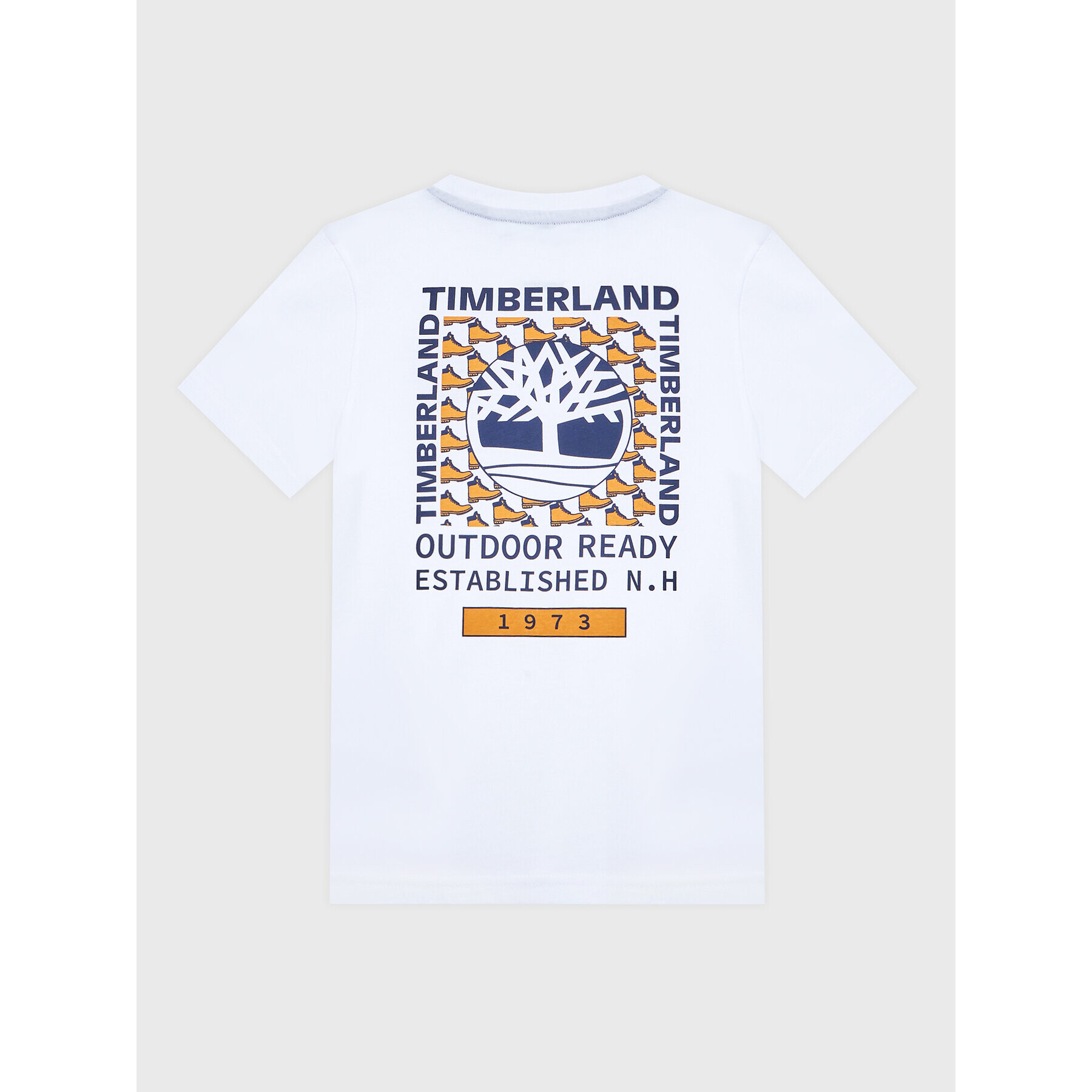 Timberland Тишърт T25T84 S Бял Regular Fit - Pepit.bg