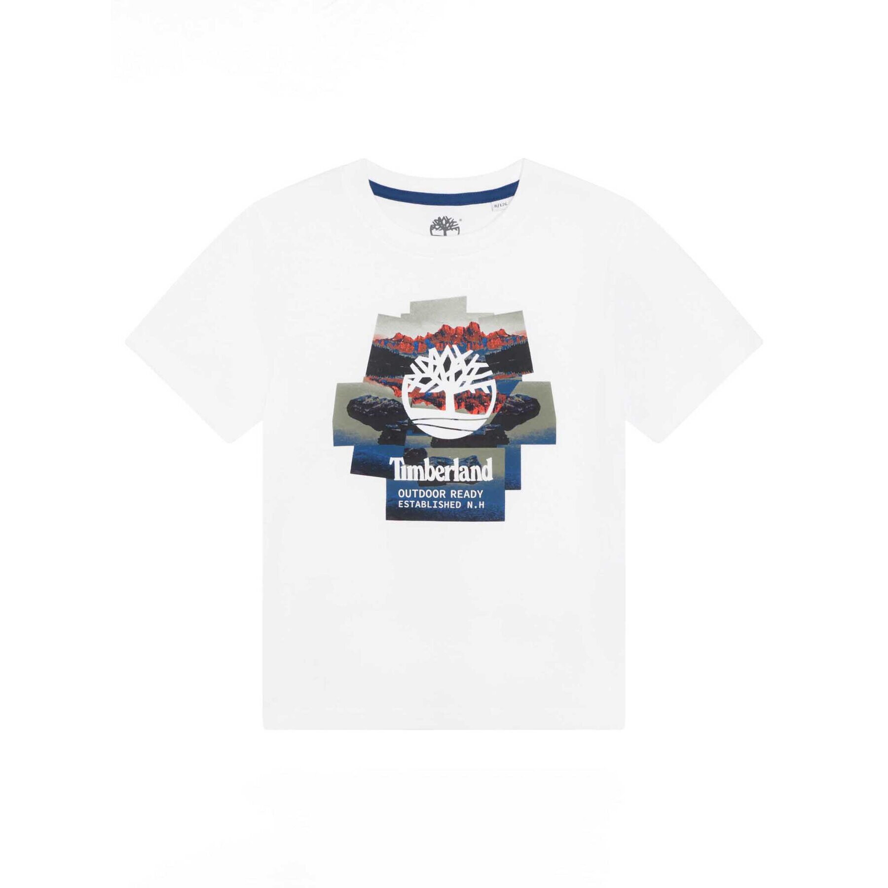 Timberland Тишърт T25T92 S Бял Regular Fit - Pepit.bg
