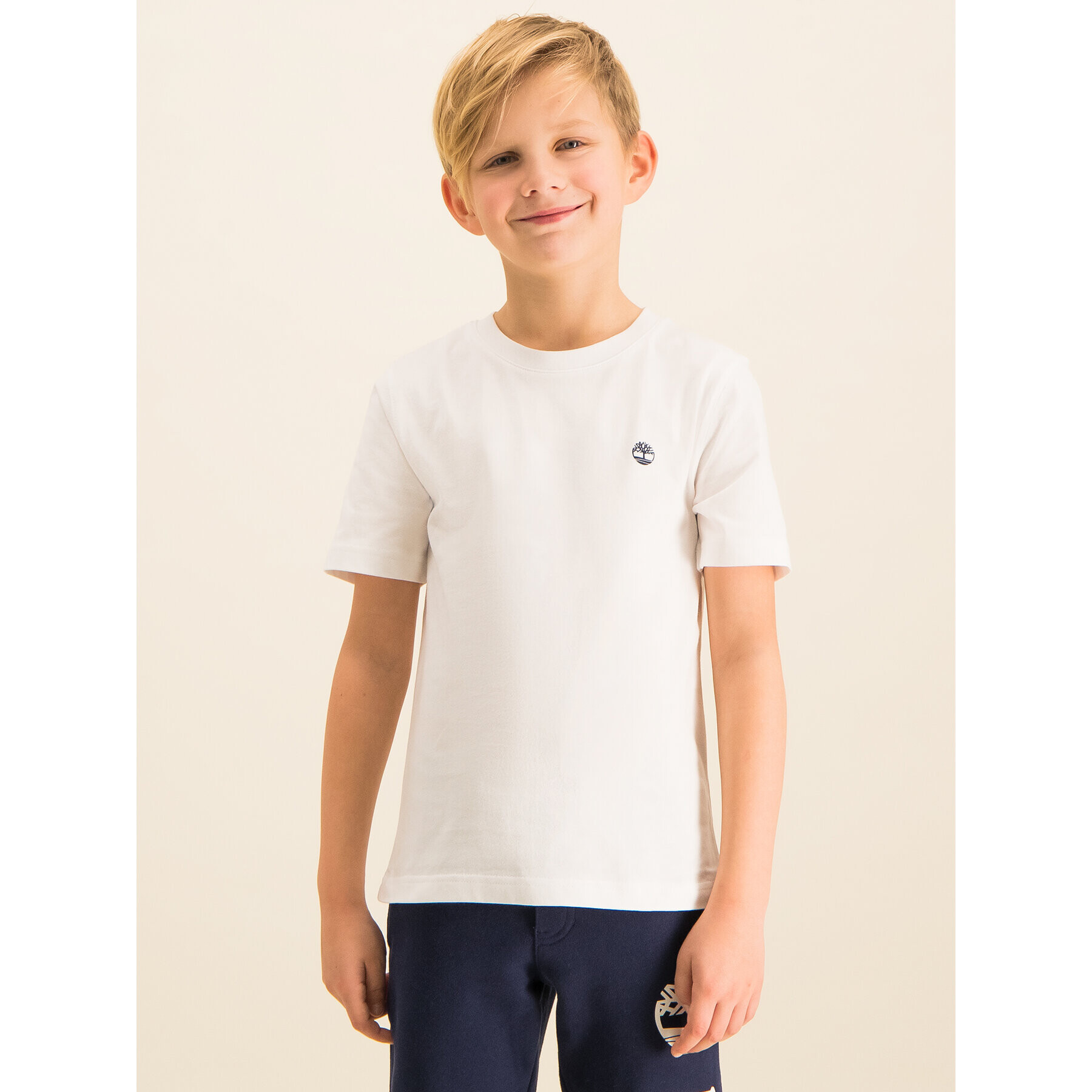 Timberland Тишърт T25Z07 D Бял Regular Fit - Pepit.bg