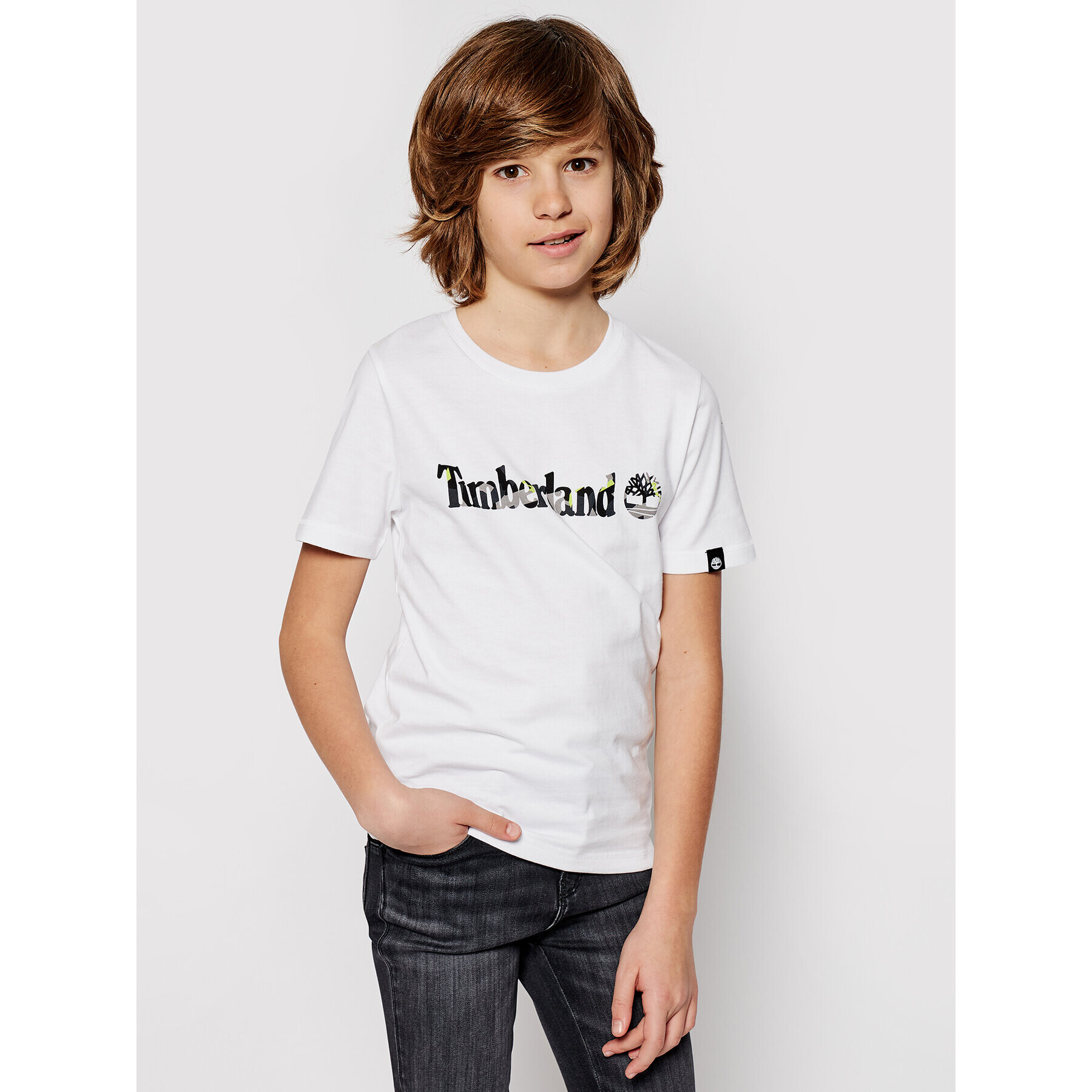 Timberland Тишърт T45818 Бял Regular Fit - Pepit.bg