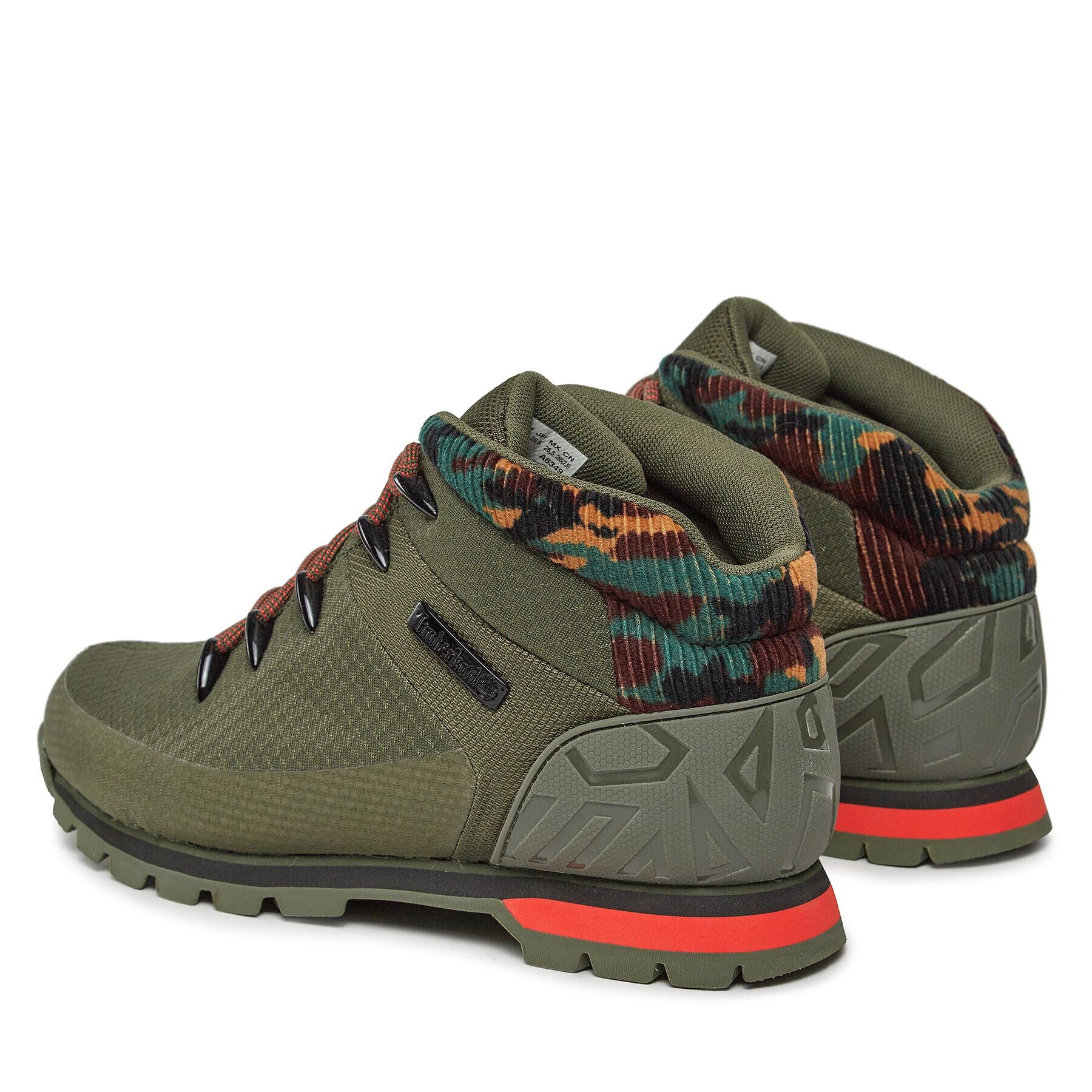 Timberland Туристически Euro Sprint Fabric Wp TB0A2K7QA581 Зелен - Pepit.bg