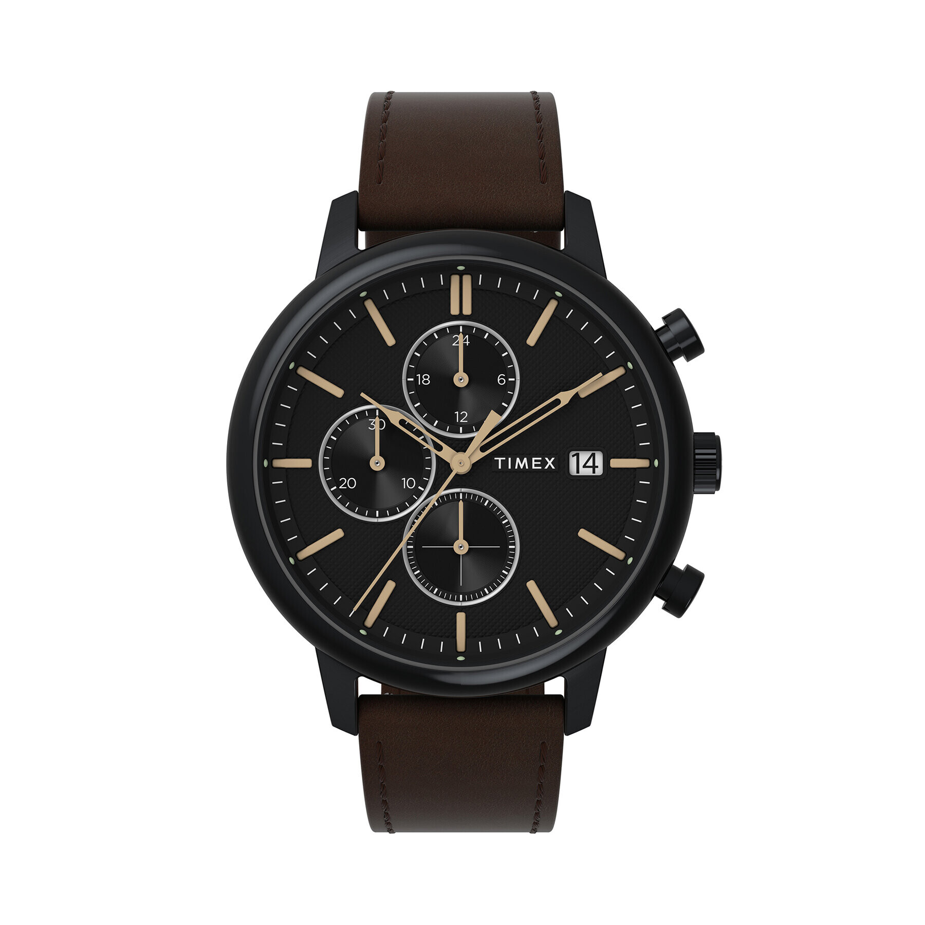 Timex Часовник Chicago Chronograf TW2W13200 Кафяв - Pepit.bg