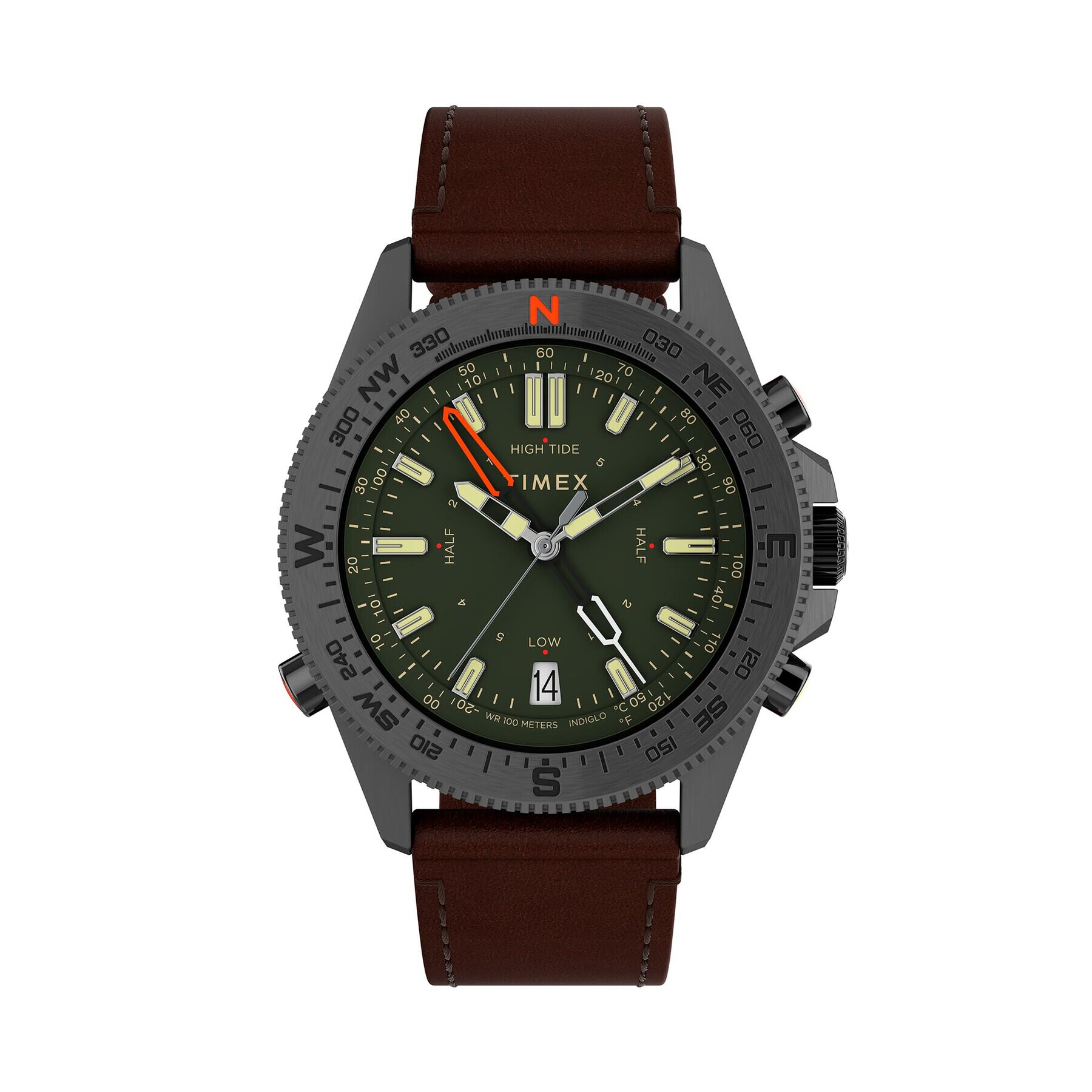 Timex Часовник Expedition North Tide-Temp-Compass TW2V04000 Кафяв - Pepit.bg