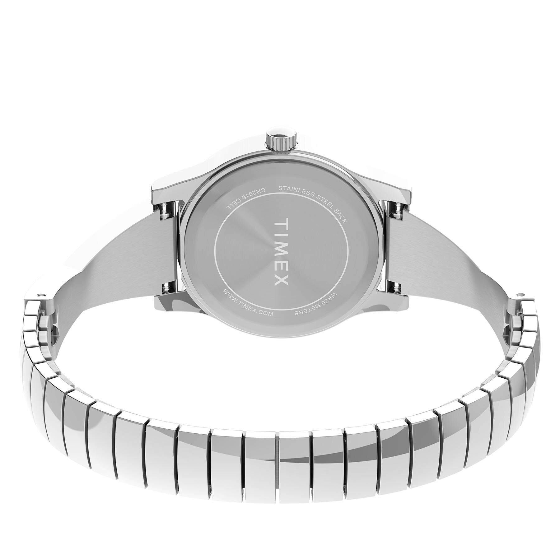 Timex Часовник Fashion Stretch Bangle TW2V51200 Сребрист - Pepit.bg