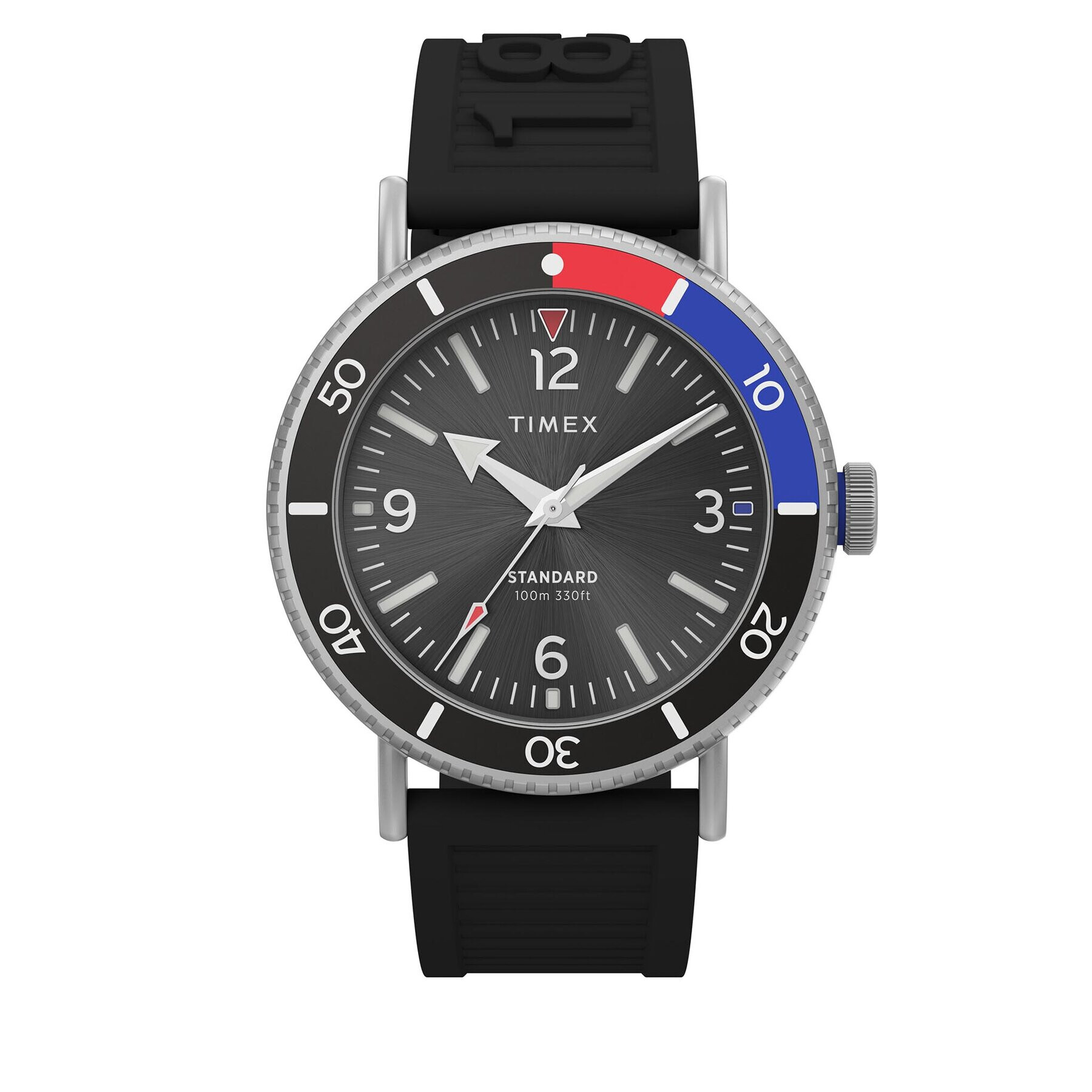 Timex Часовник Standard Diver Eco-Friendly TW2V71800 Черен - Pepit.bg