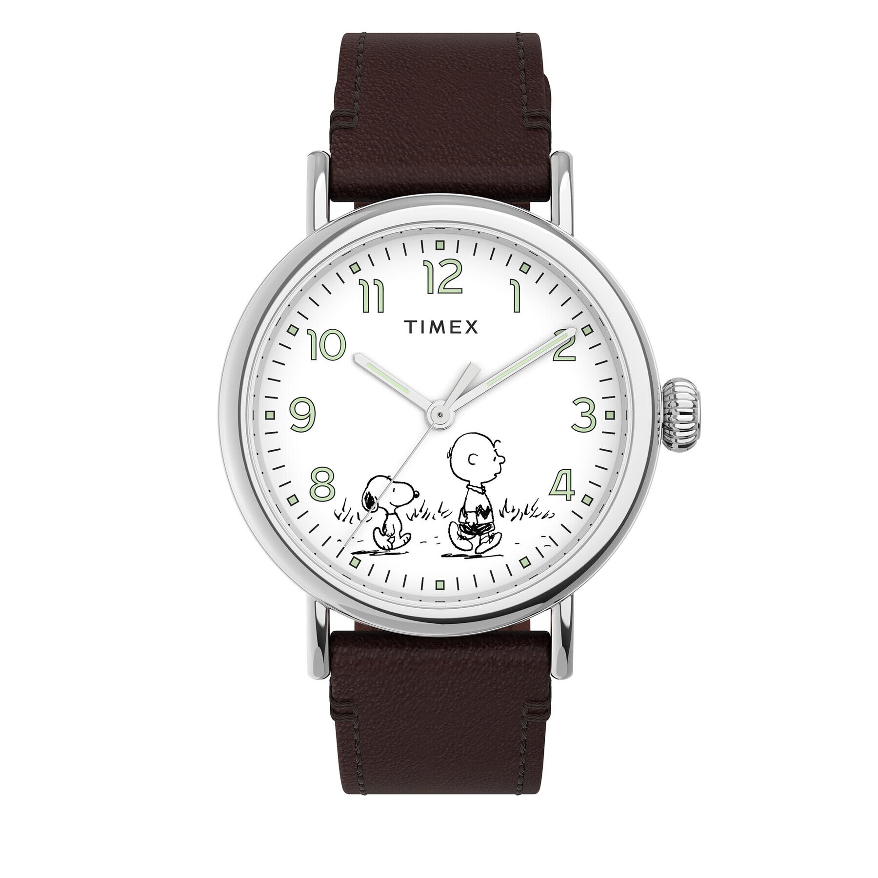Timex Часовник Standard TW2U71000 Кафяв - Pepit.bg