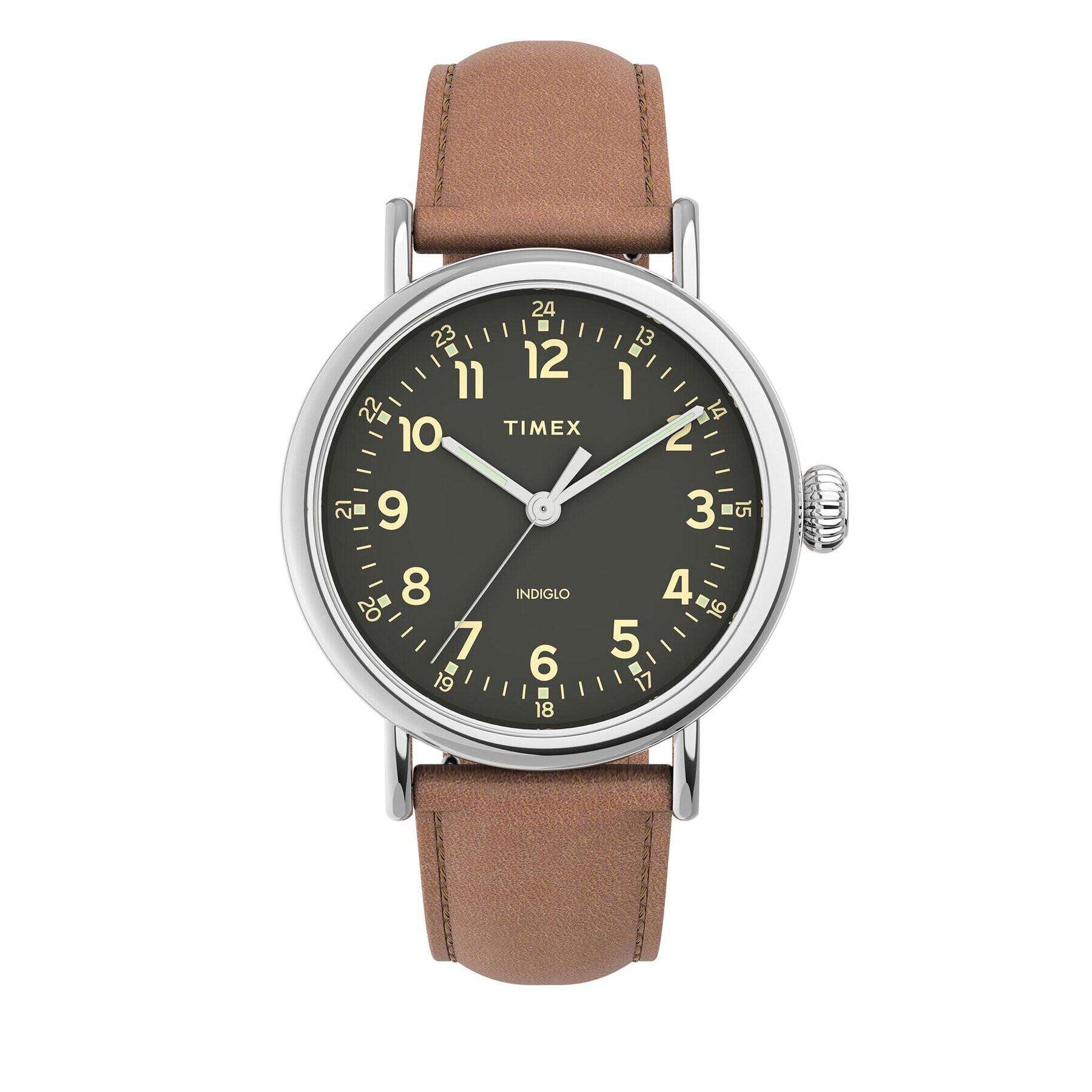 Timex Часовник Standard TW2V27700 Кафяв - Pepit.bg