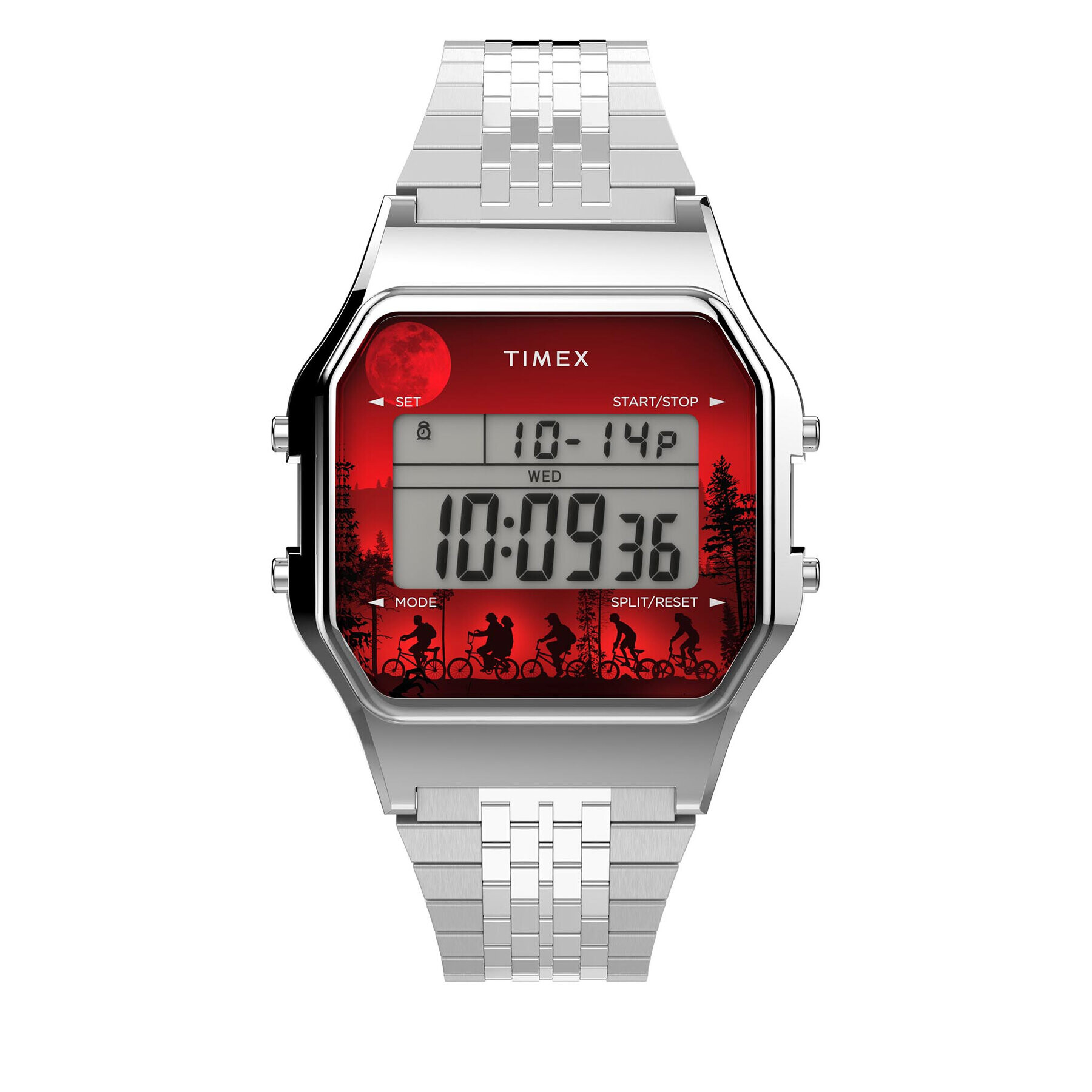 Timex Часовник Stranger Things 80 TW2V50900 Сребрист - Pepit.bg