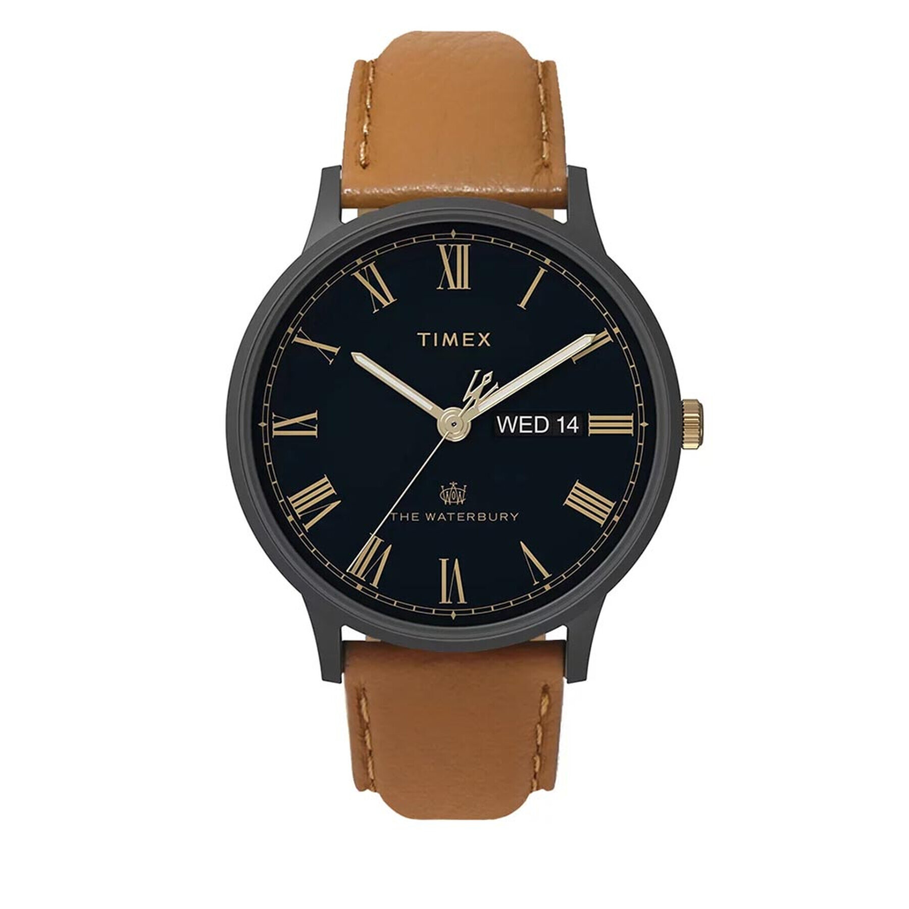 Timex Часовник Waterbury 40mm Date TW2U88500 Кафяв - Pepit.bg