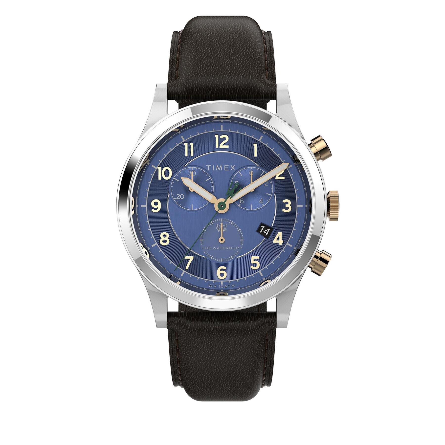 Timex Часовник Waterbury Chronograph TW2V28600 Кафяв - Pepit.bg