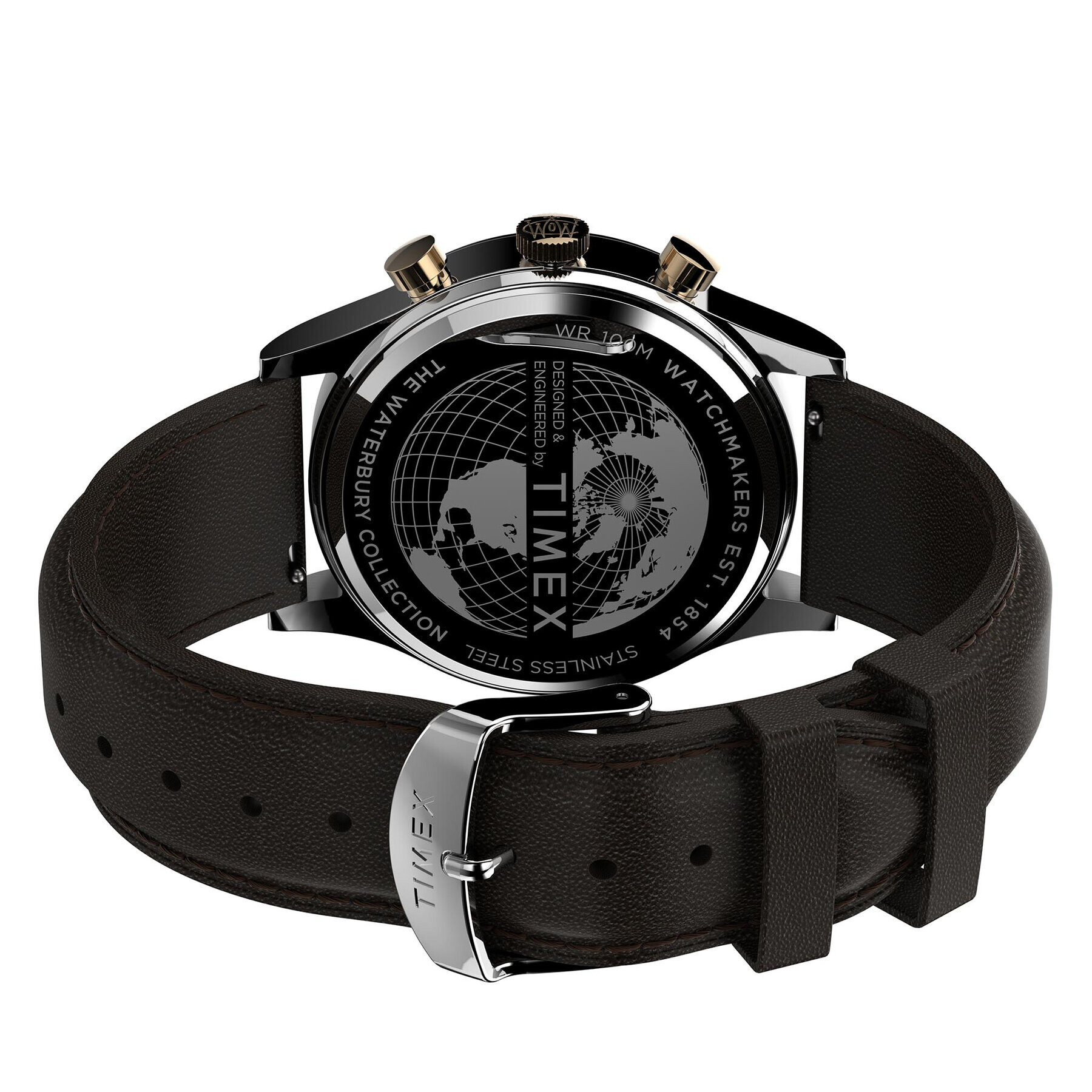 Timex Часовник Waterbury Chronograph TW2V28600 Кафяв - Pepit.bg