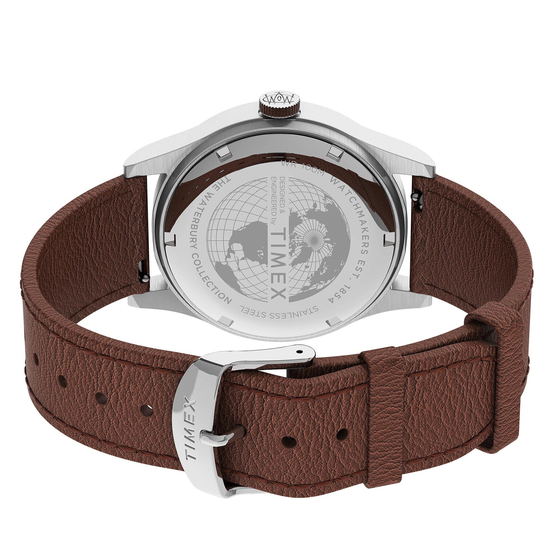 Timex Часовник Waterbury Traditional TW2U90400 Кафяв - Pepit.bg