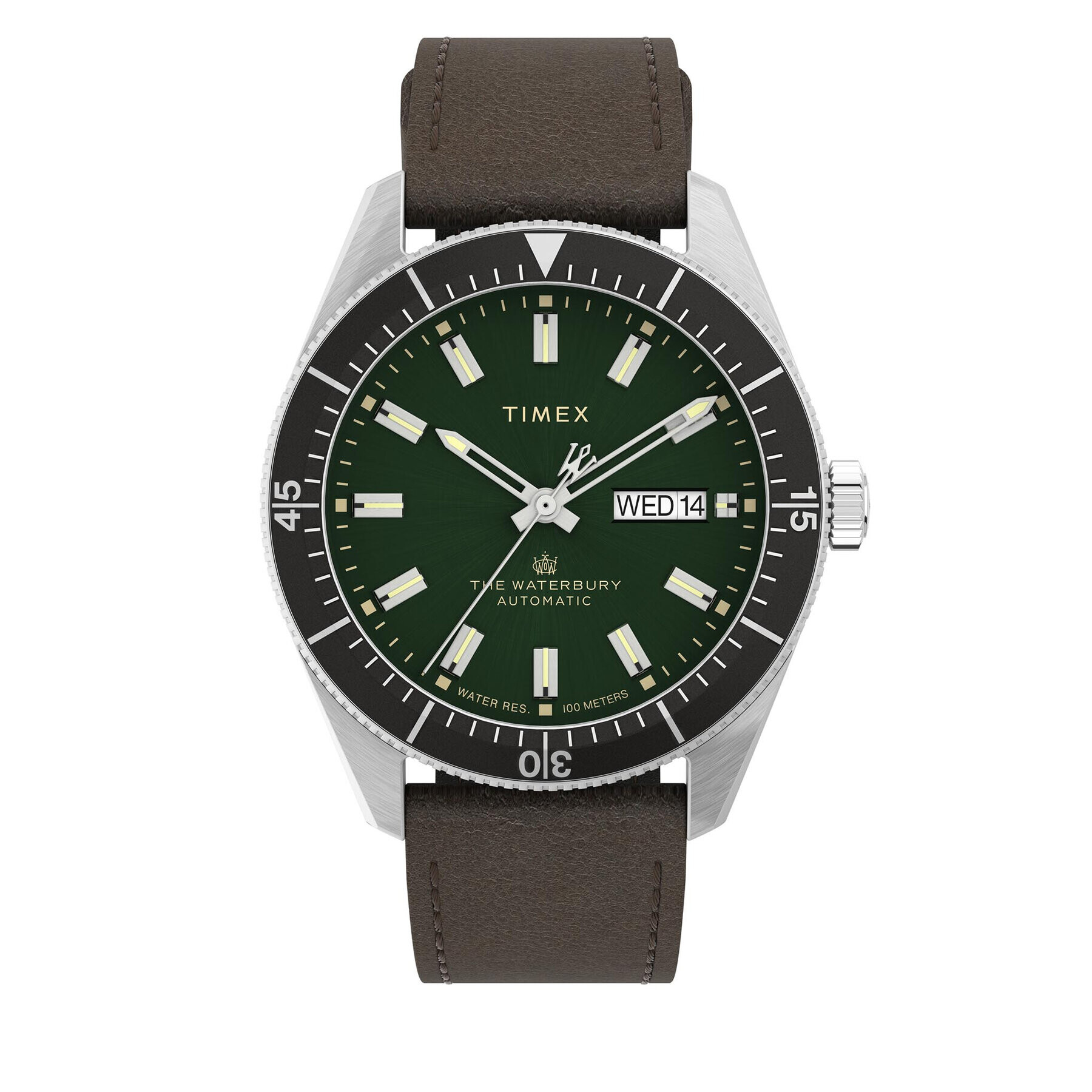 Timex Часовник Waterbury TW2V24700 Кафяв - Pepit.bg