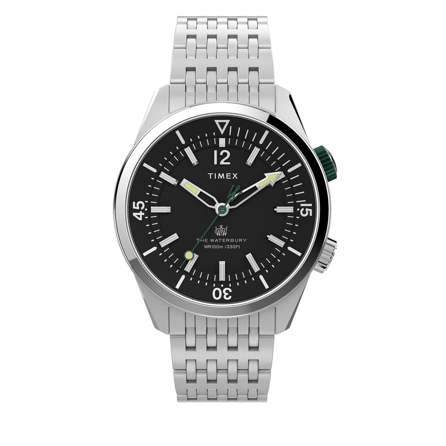 Timex Часовник Waterbury TW2V49700 Сребрист - Pepit.bg