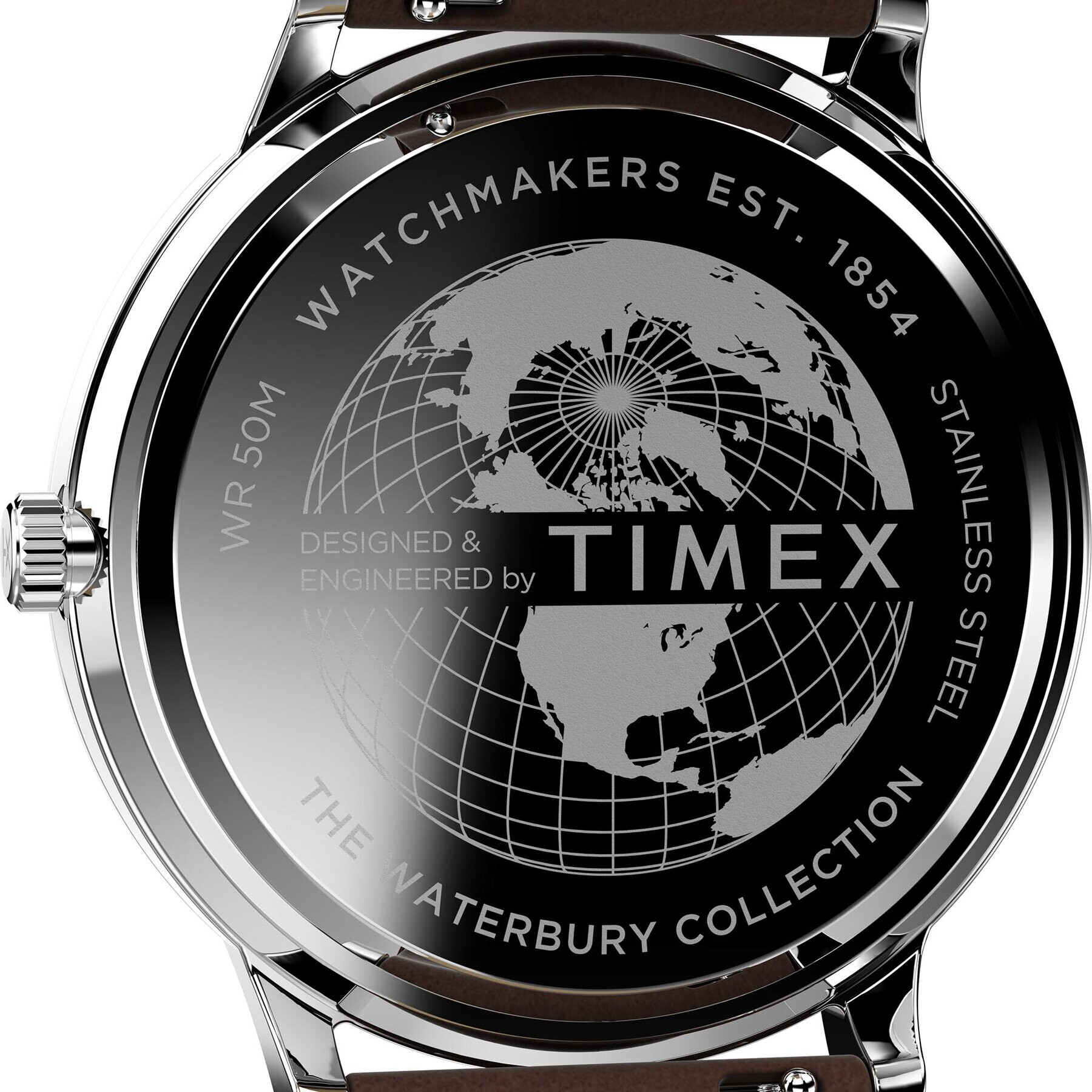 Timex Часовник Waterbury TW2W14900 Кафяв - Pepit.bg