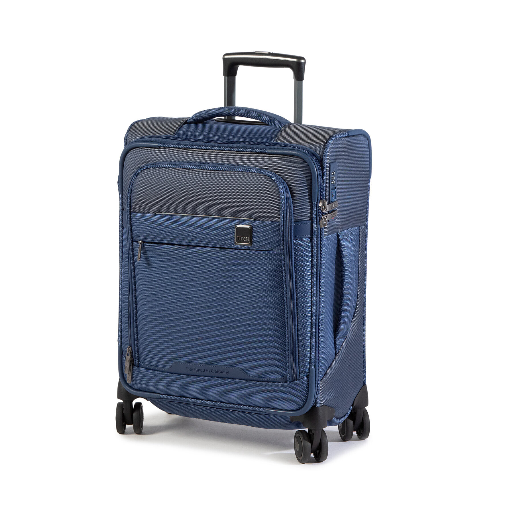 Titan Малък текстилен куфар Prime 391406-20 Тъмносин - Pepit.bg