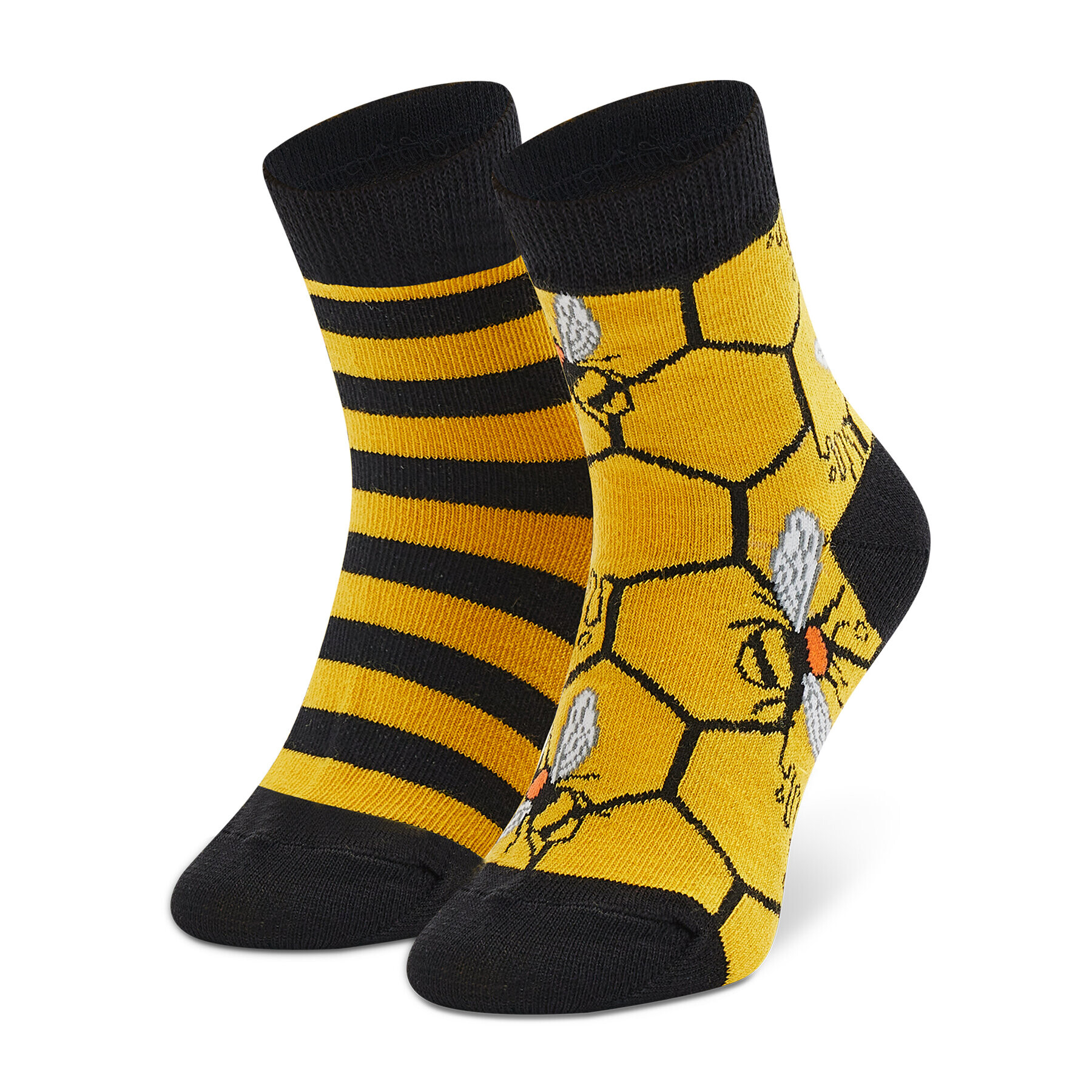 Todo Socks Чорапи дълги детски Bee Bee Жълт - Pepit.bg