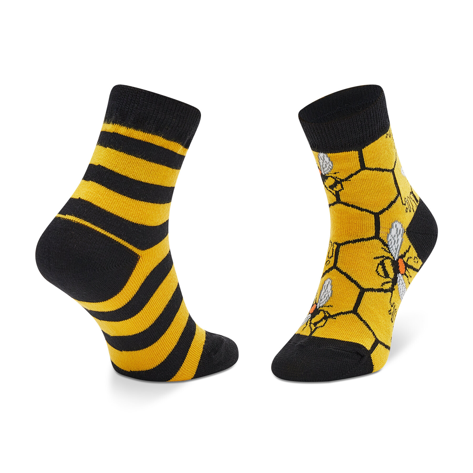 Todo Socks Чорапи дълги детски Bee Bee Жълт - Pepit.bg