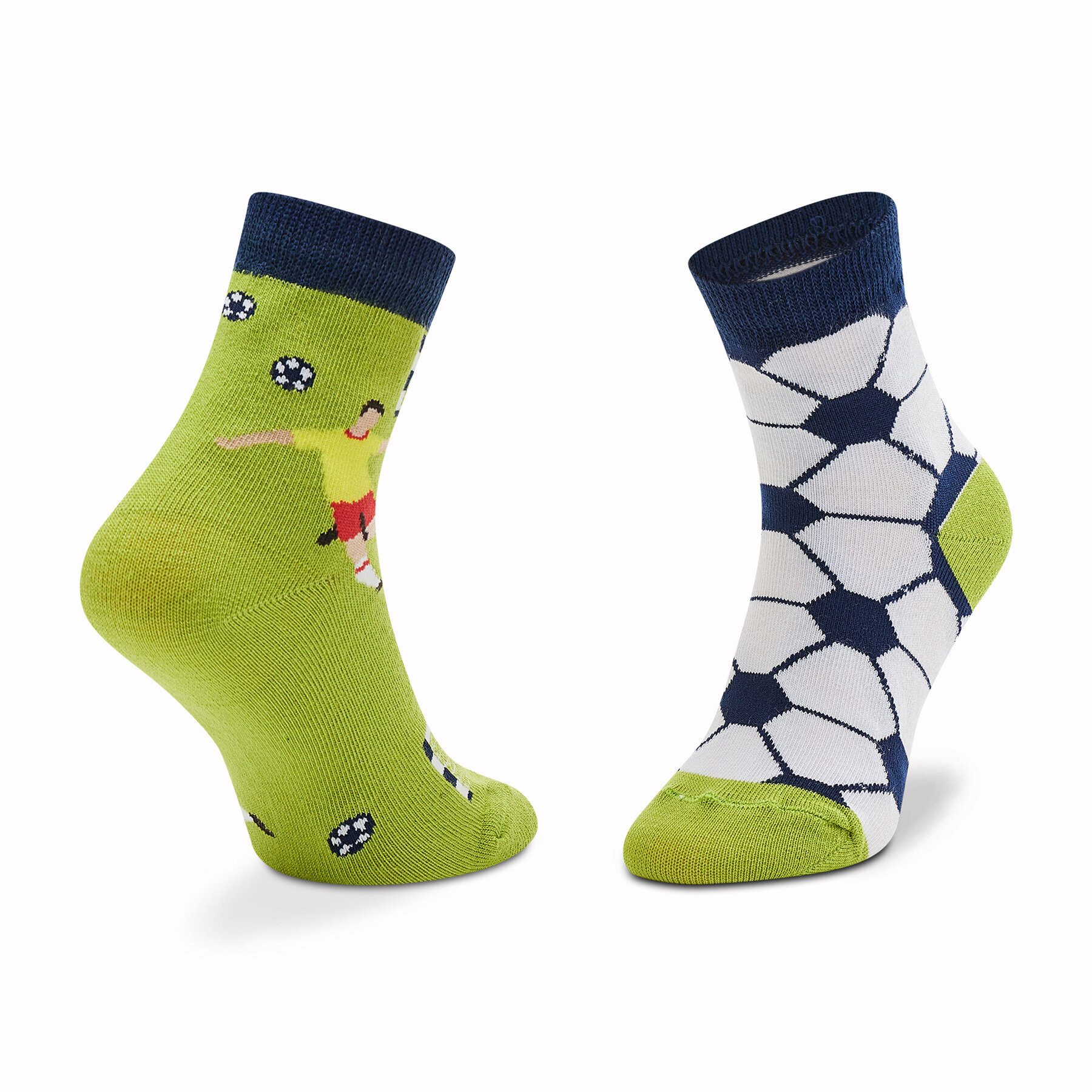 Todo Socks Чорапи дълги детски Football Time Зелен - Pepit.bg