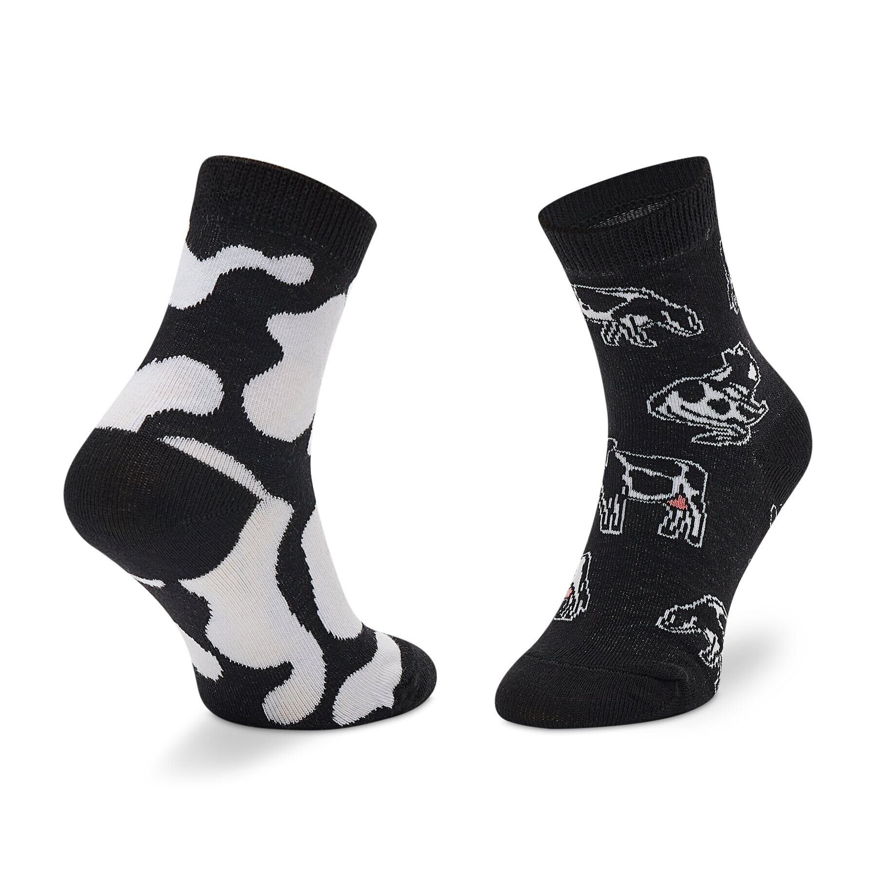 Todo Socks Чорапи дълги детски Wow Cow Черен - Pepit.bg