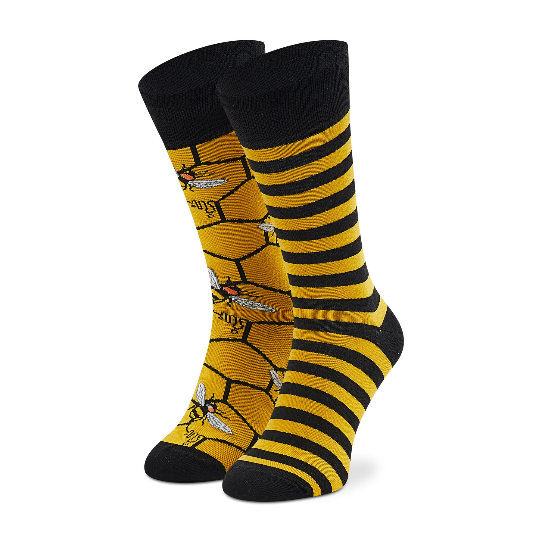 Todo Socks Дълги чорапи unisex Busy Bee Жълт - Pepit.bg