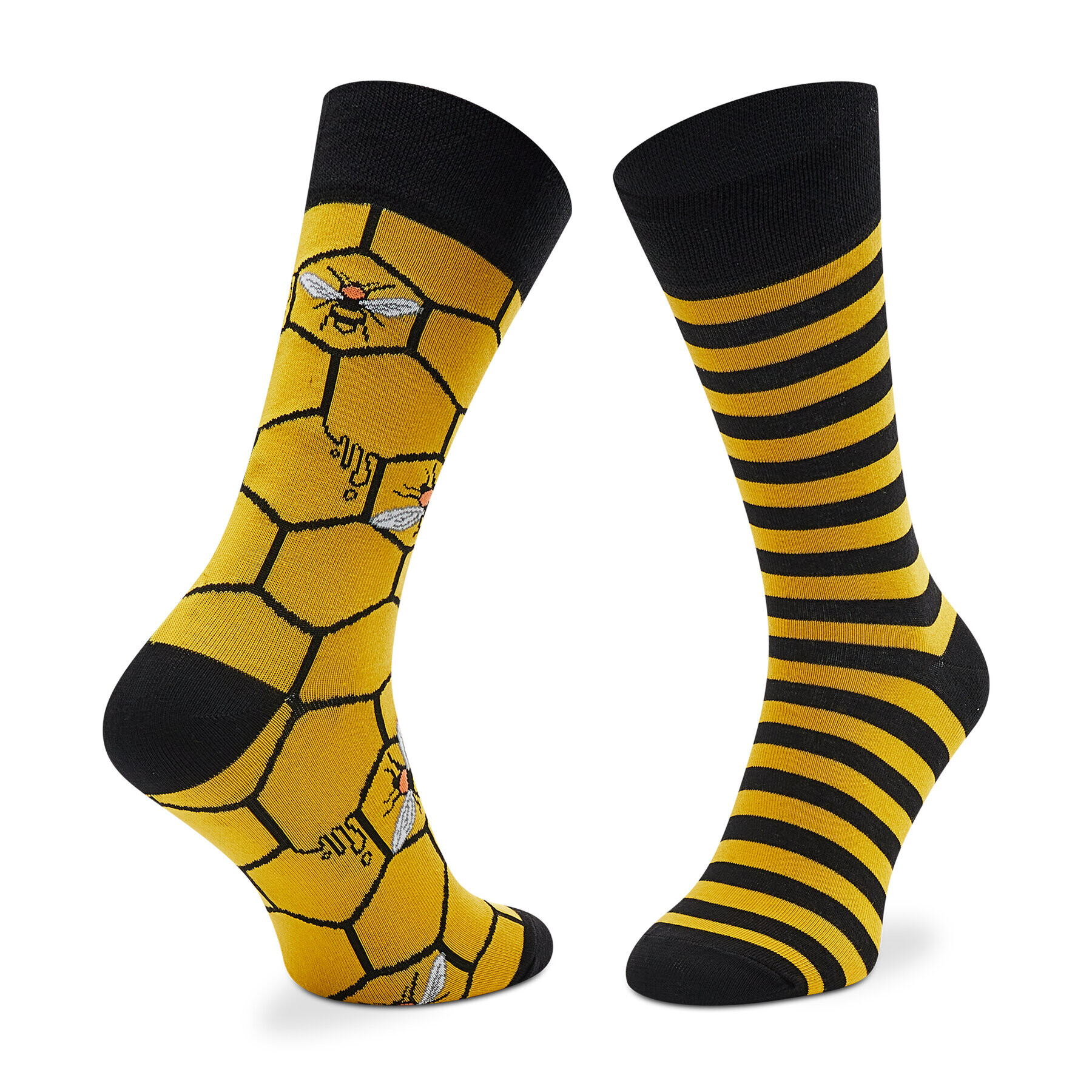 Todo Socks Дълги чорапи unisex Busy Bee Жълт - Pepit.bg