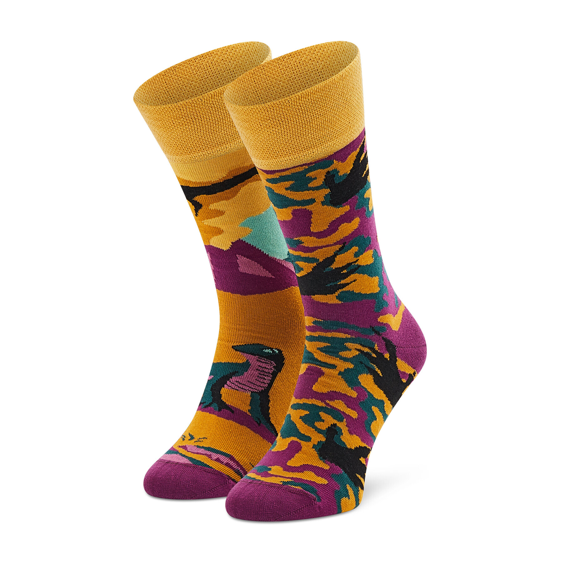 Todo Socks Дълги чорапи unisex Dinozaur New Цветен - Pepit.bg