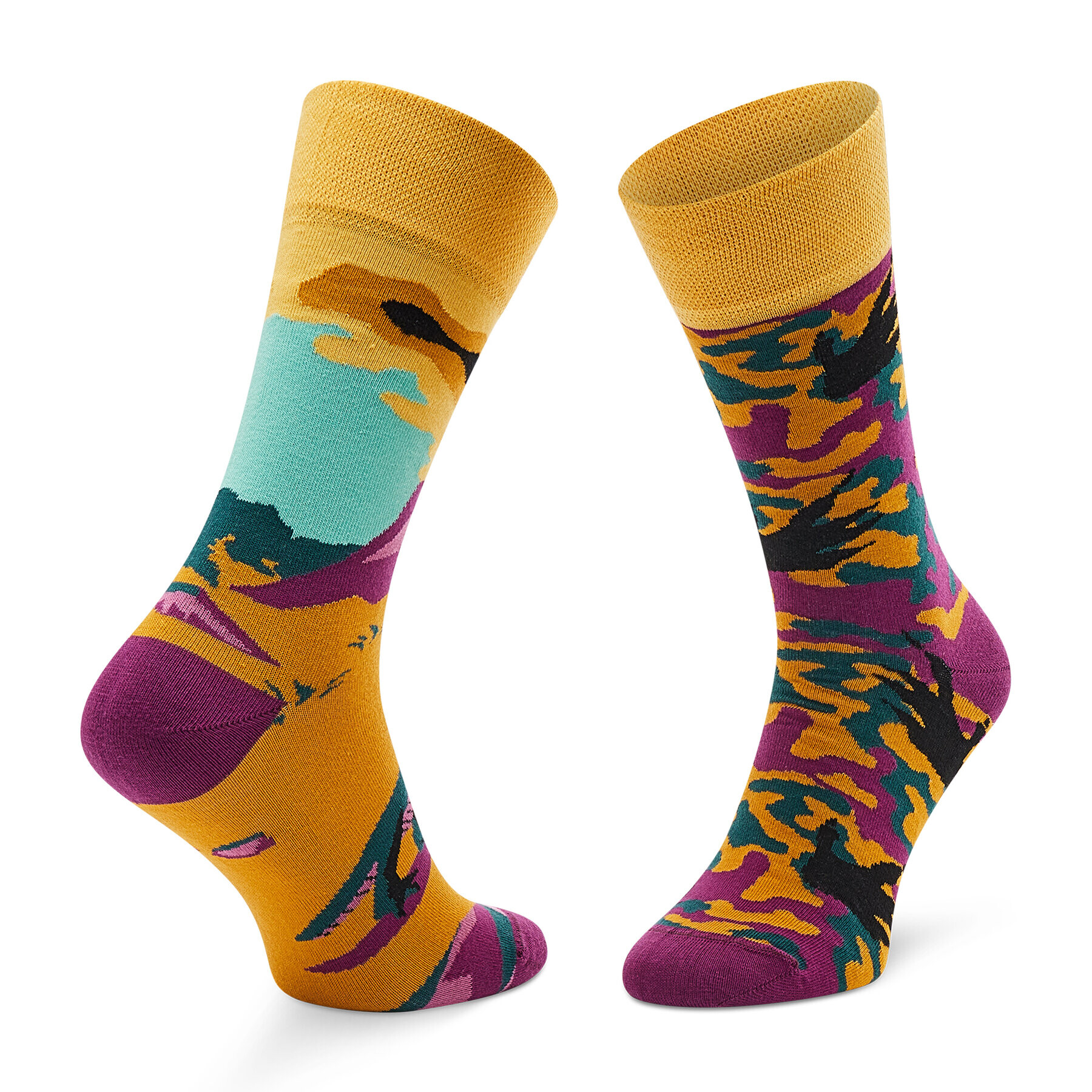 Todo Socks Дълги чорапи unisex Dinozaur New Цветен - Pepit.bg