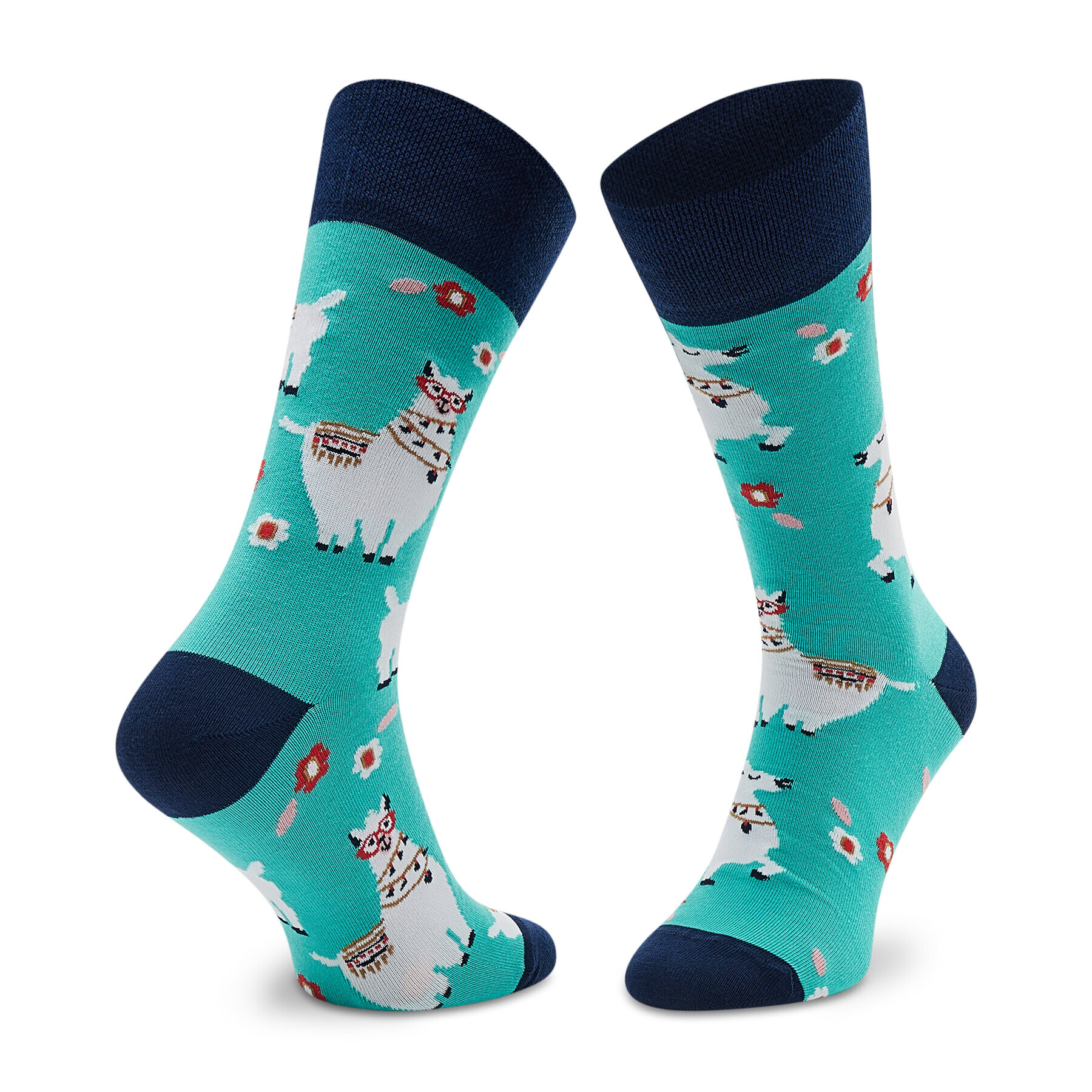 Todo Socks Дълги чорапи unisex Lama Цветен - Pepit.bg