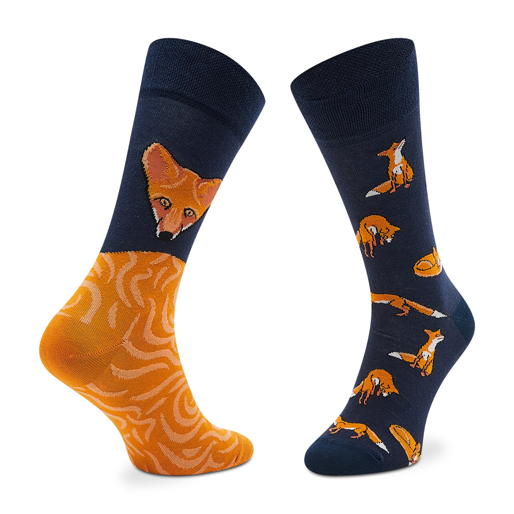 Todo Socks Дълги чорапи unisex Magic Fox Тъмносин - Pepit.bg