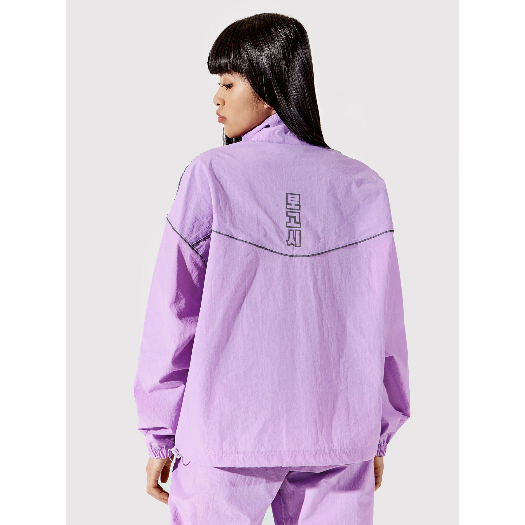 Togoshi Анорак TG22-KUD001 Виолетов Oversize - Pepit.bg