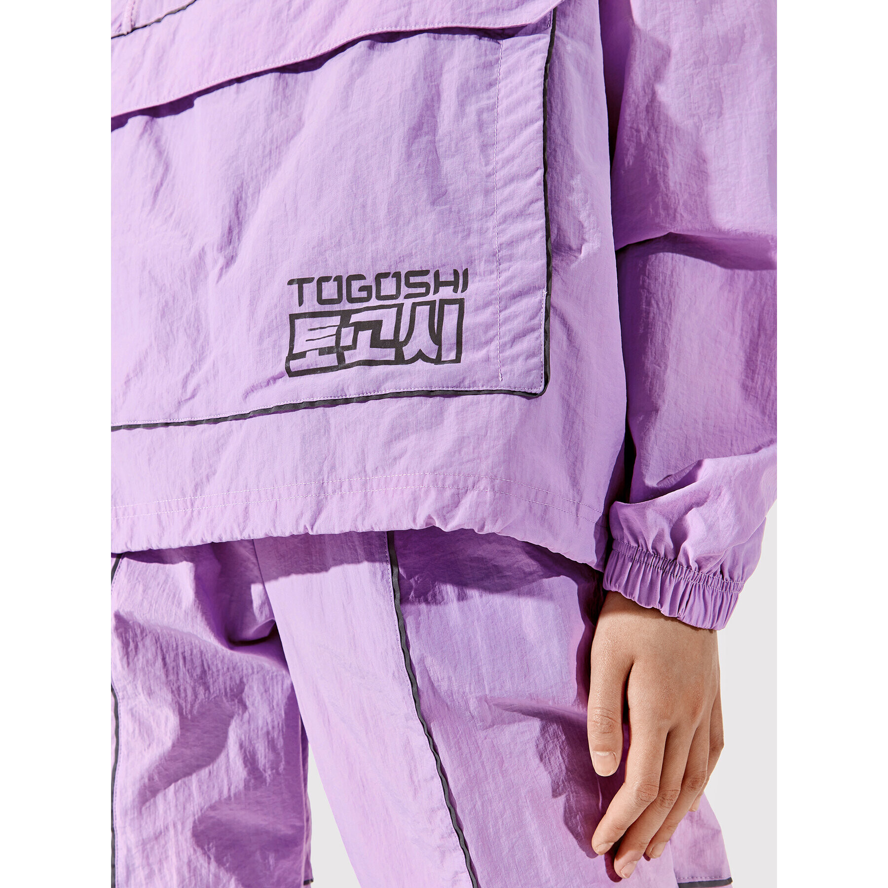 Togoshi Анорак TG22-KUD001 Виолетов Oversize - Pepit.bg