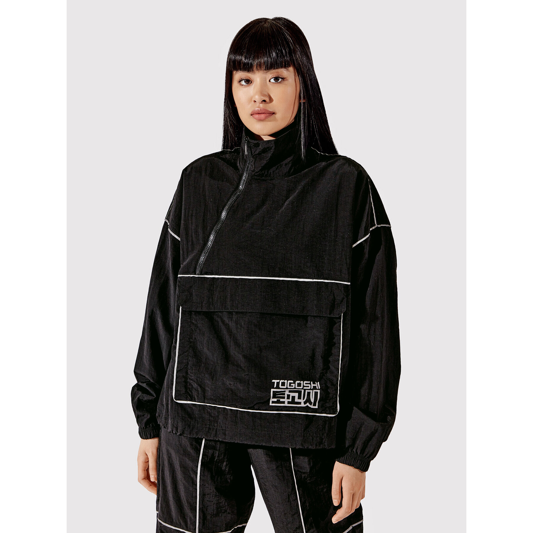 Togoshi Анорак TG22-KUD002 Черен Oversize - Pepit.bg