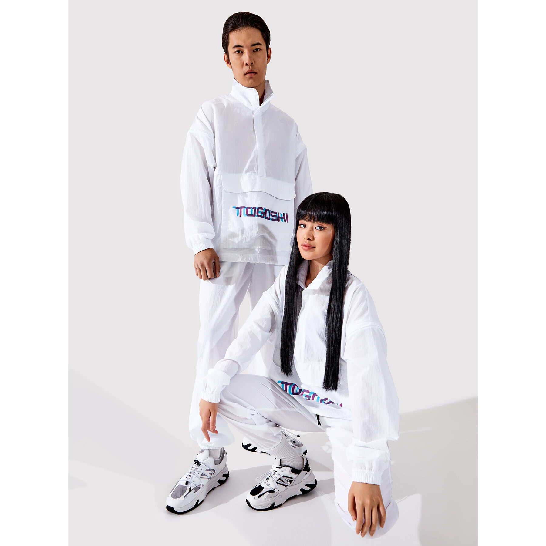 Togoshi Анорак TG22-KUU001 Бял Oversize - Pepit.bg