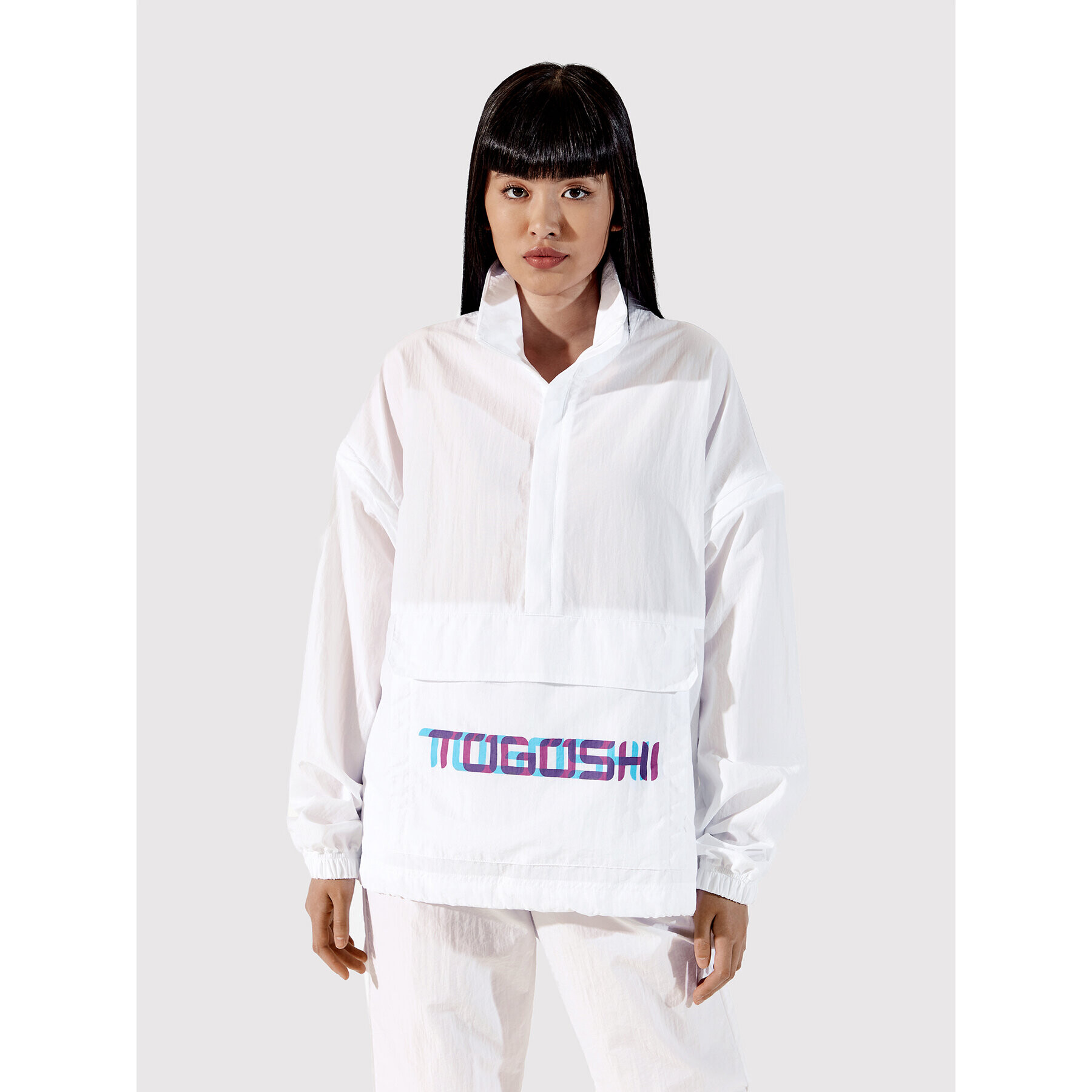 Togoshi Анорак TG22-KUU001 Бял Oversize - Pepit.bg