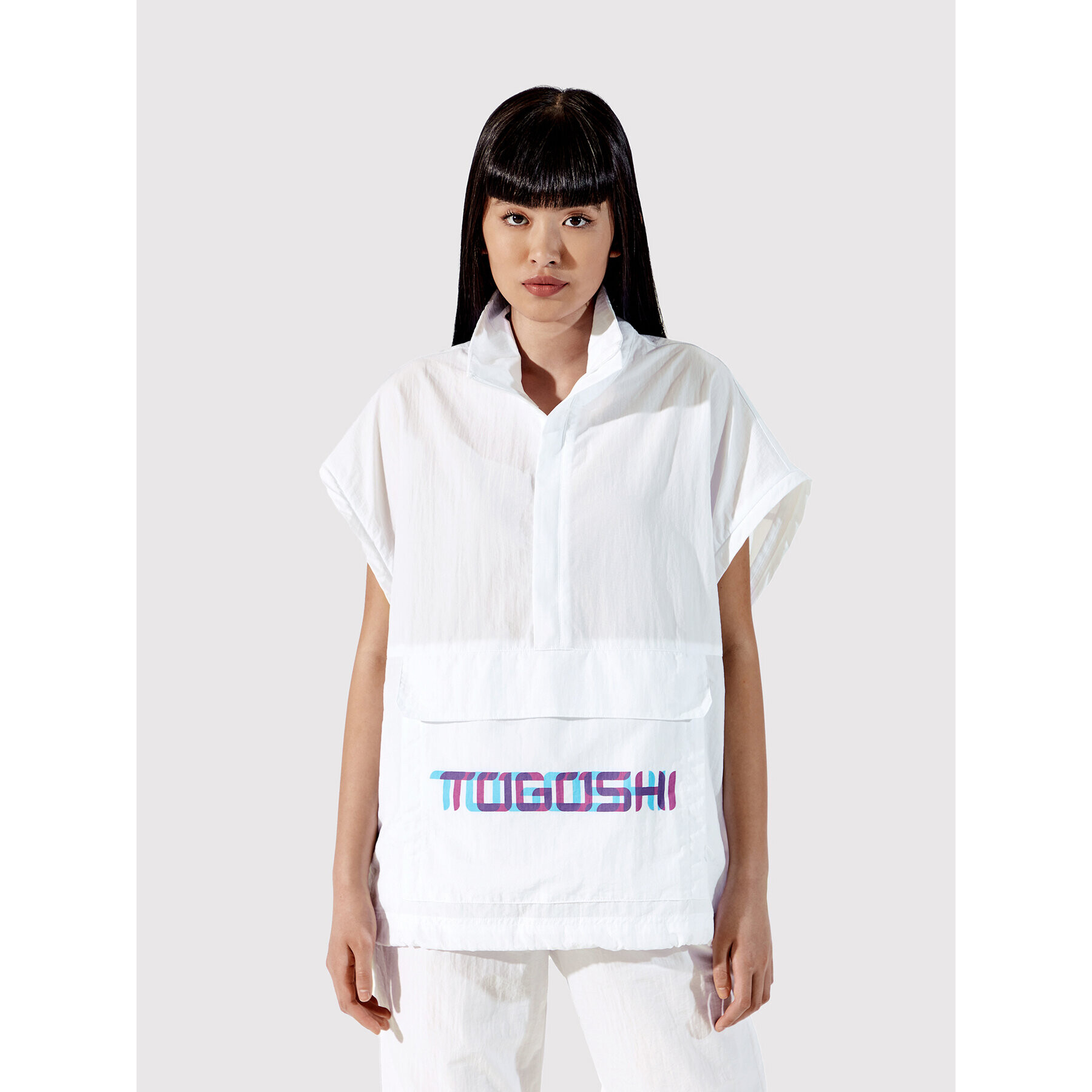 Togoshi Анорак TG22-KUU001 Бял Oversize - Pepit.bg