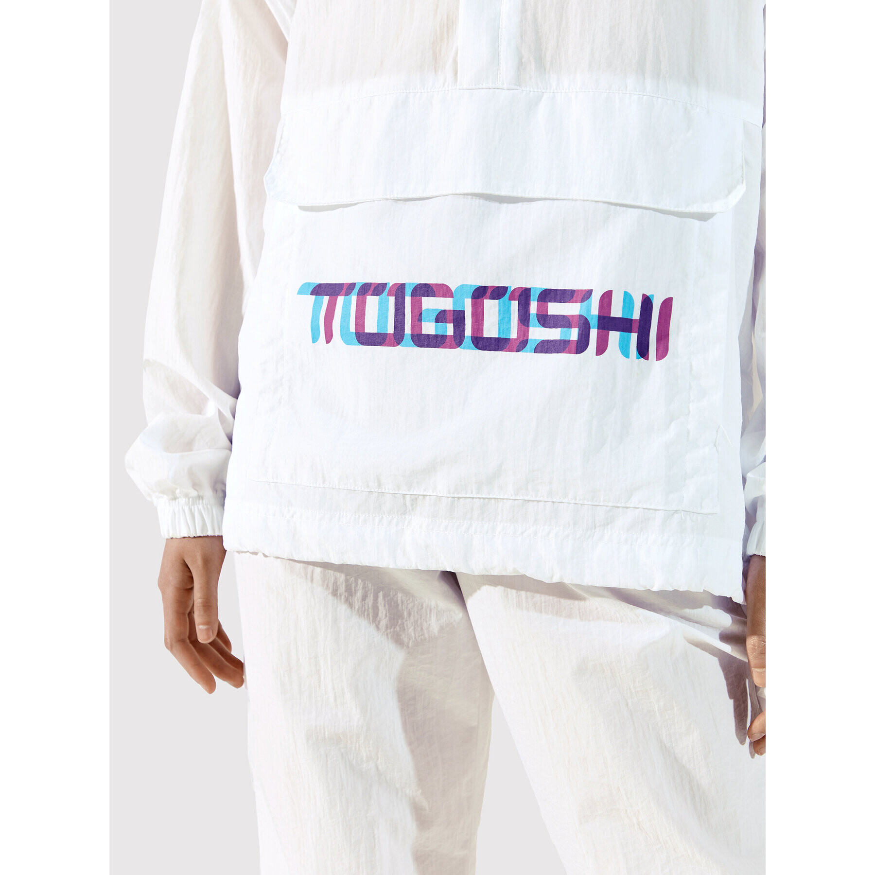 Togoshi Анорак TG22-KUU001 Бял Oversize - Pepit.bg