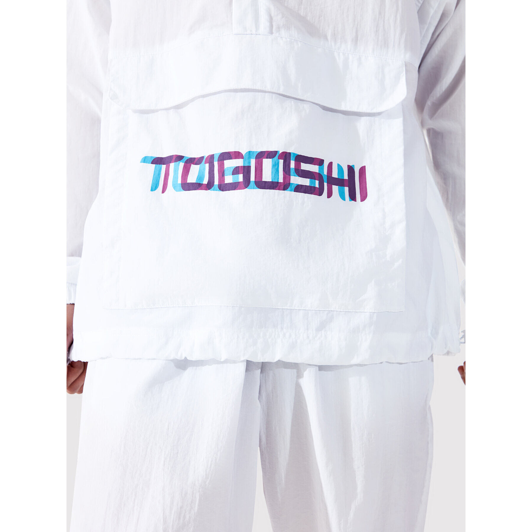 Togoshi Анорак TG22-KUU001 Бял Oversize - Pepit.bg