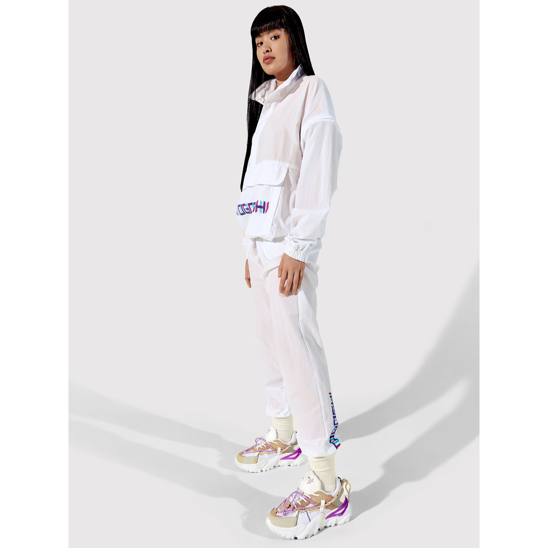 Togoshi Анорак TG22-KUU001 Бял Oversize - Pepit.bg