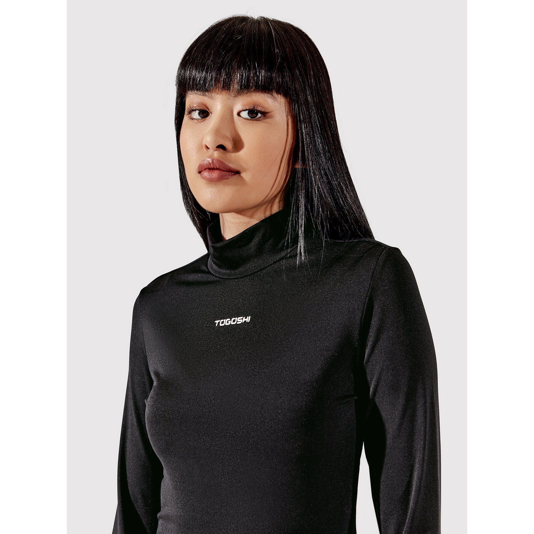 Togoshi Блуза TG22-TSDL002 Черен Extra Slim Fit - Pepit.bg