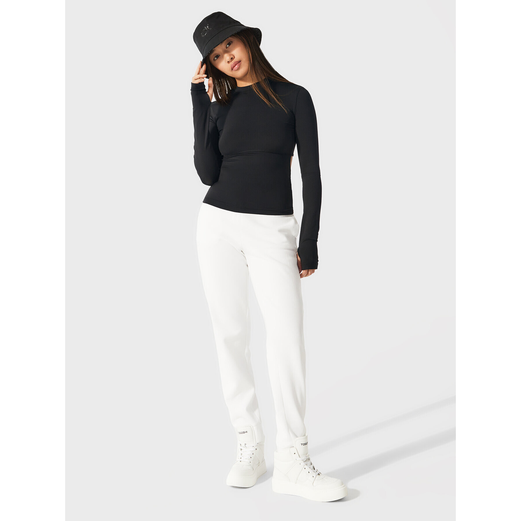 Togoshi Блуза TG22-TSDL500 Черен Slim Fit - Pepit.bg